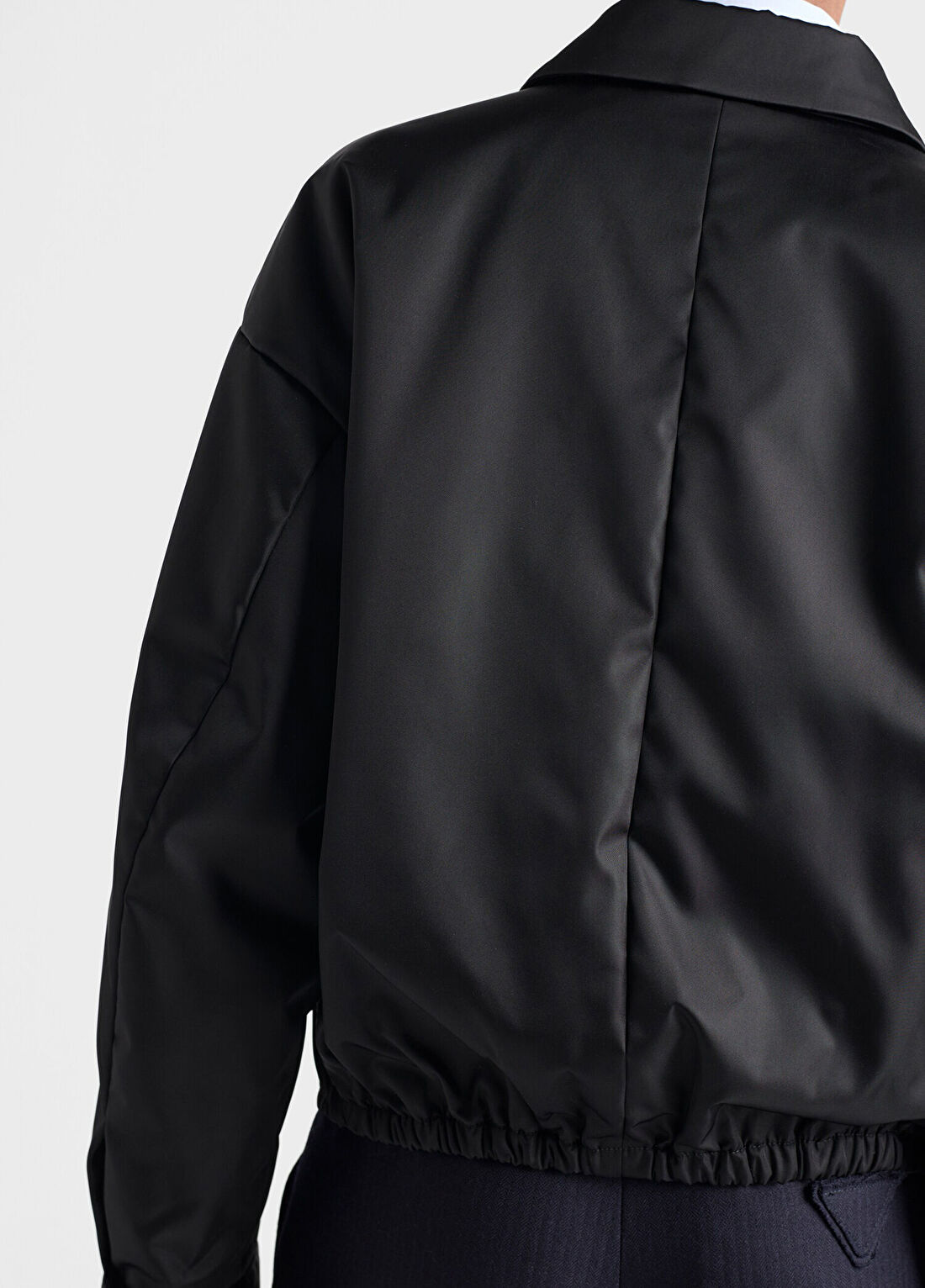 Prada Siyah Re-Nylon Kadın Bluzon Ceket görsel 4