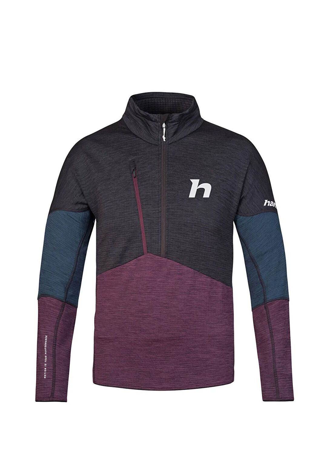 Hannah Niro HZ Anthracite Prune Purple Mel Erkek Spor Sweatshirt