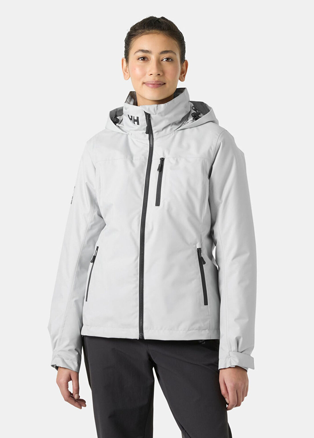 Helly Hansen W Crew Kapüşonlu Pile Grey Fog Kadın Mont