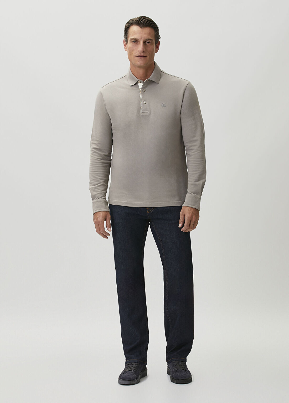Etro Bej Polo T-shirt görsel 2