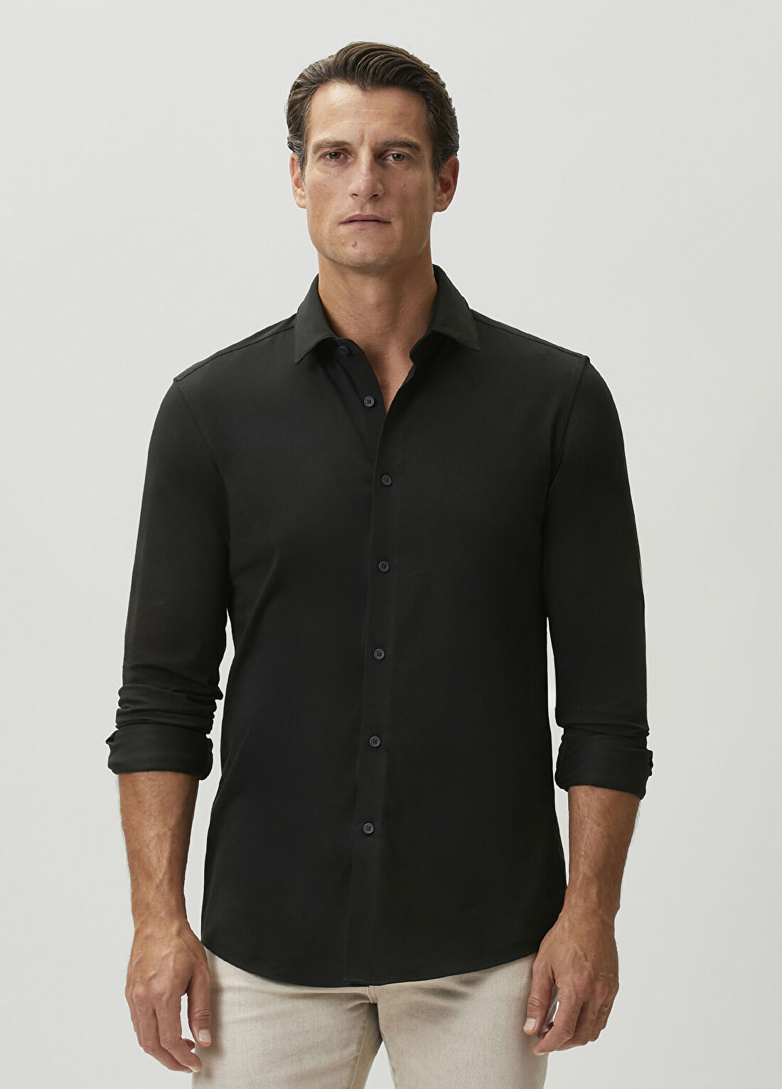 Boss Slim Fit Siyah Gömlek