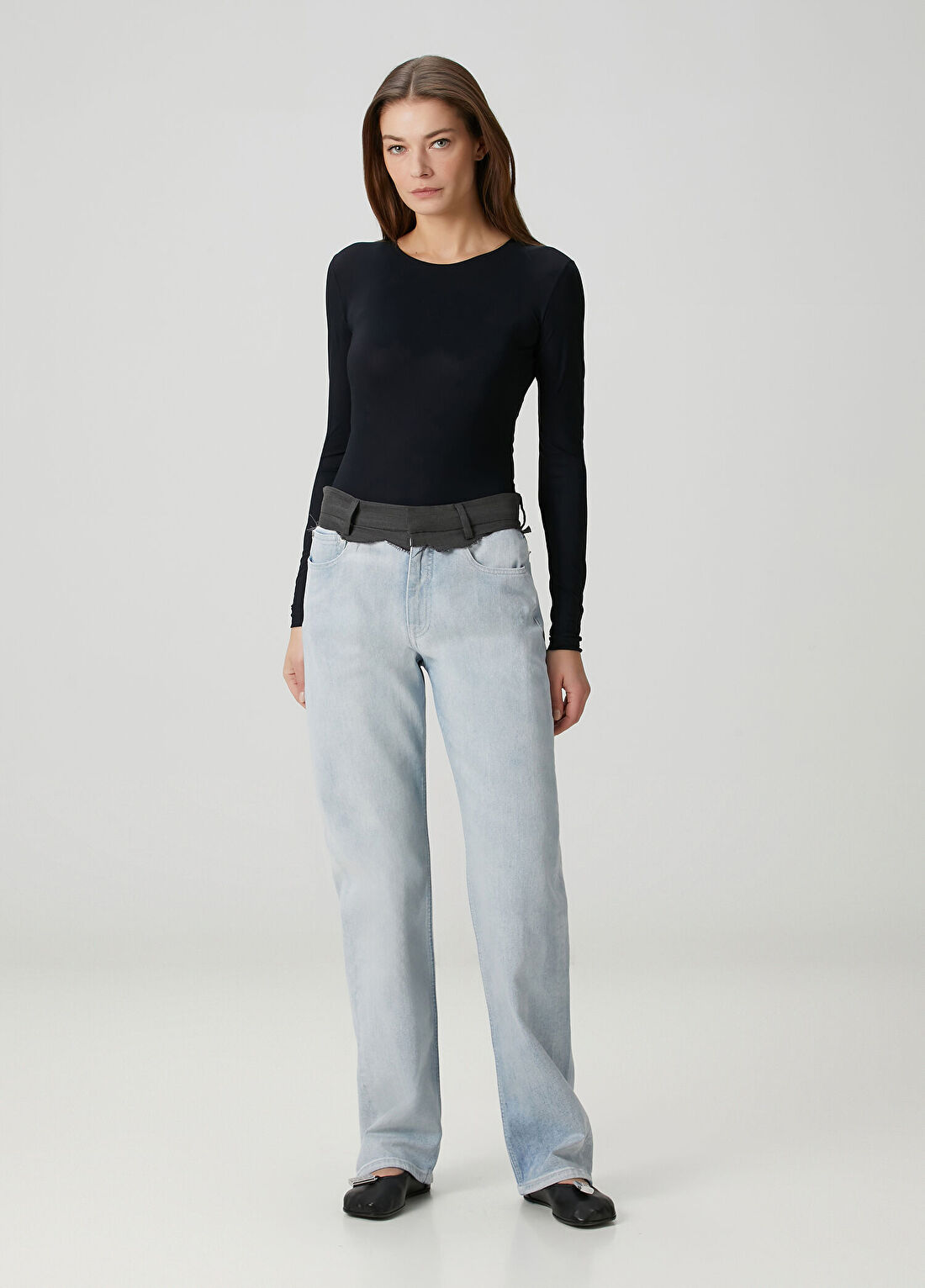 MM6 Maison Margiela Açık Mavi Straight Leg Jean Pantolon