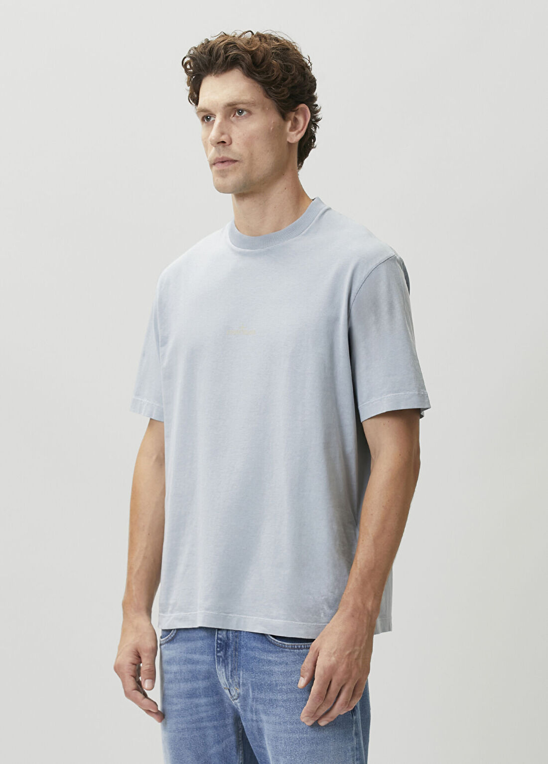 Stone Island Açık Mavi T-shirt görsel 3
