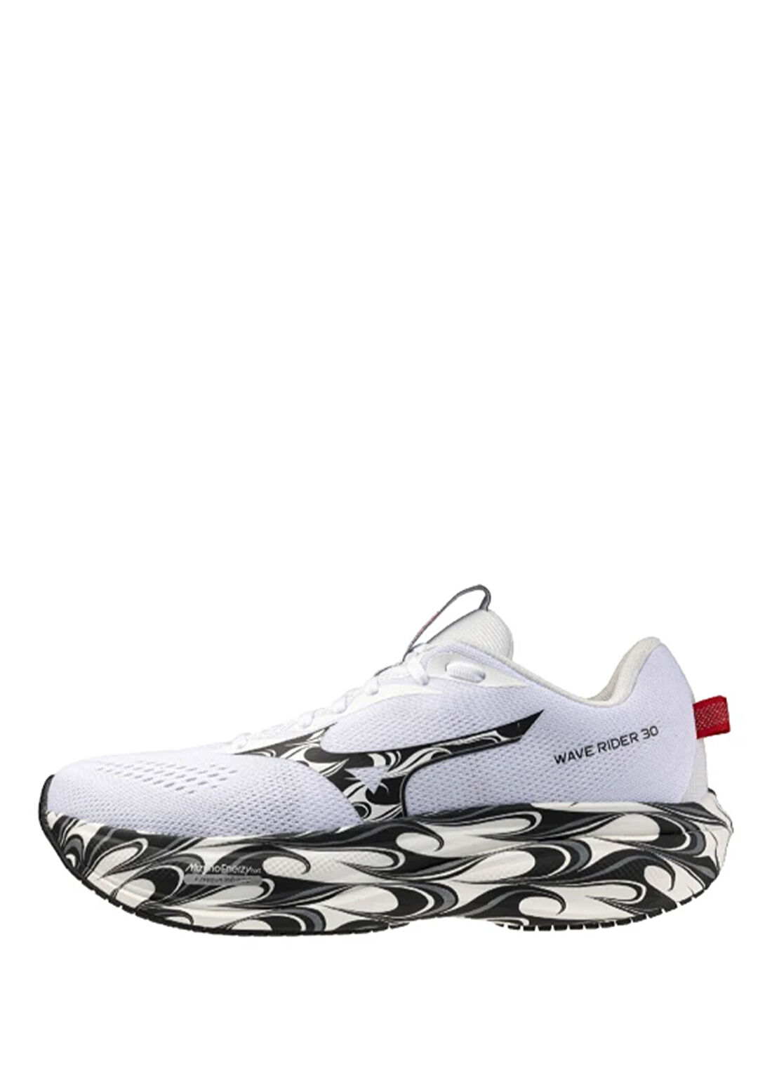 Mizuno Wave Rider 30 Beyaz Siyah Unisex Koşu Ayakkabısı görsel 2