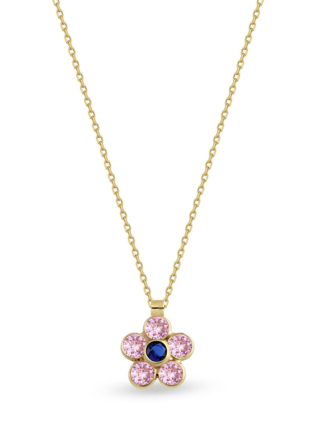Orena Jewelry Rose Daisy 14 Ayar Altın Kadın Kolye