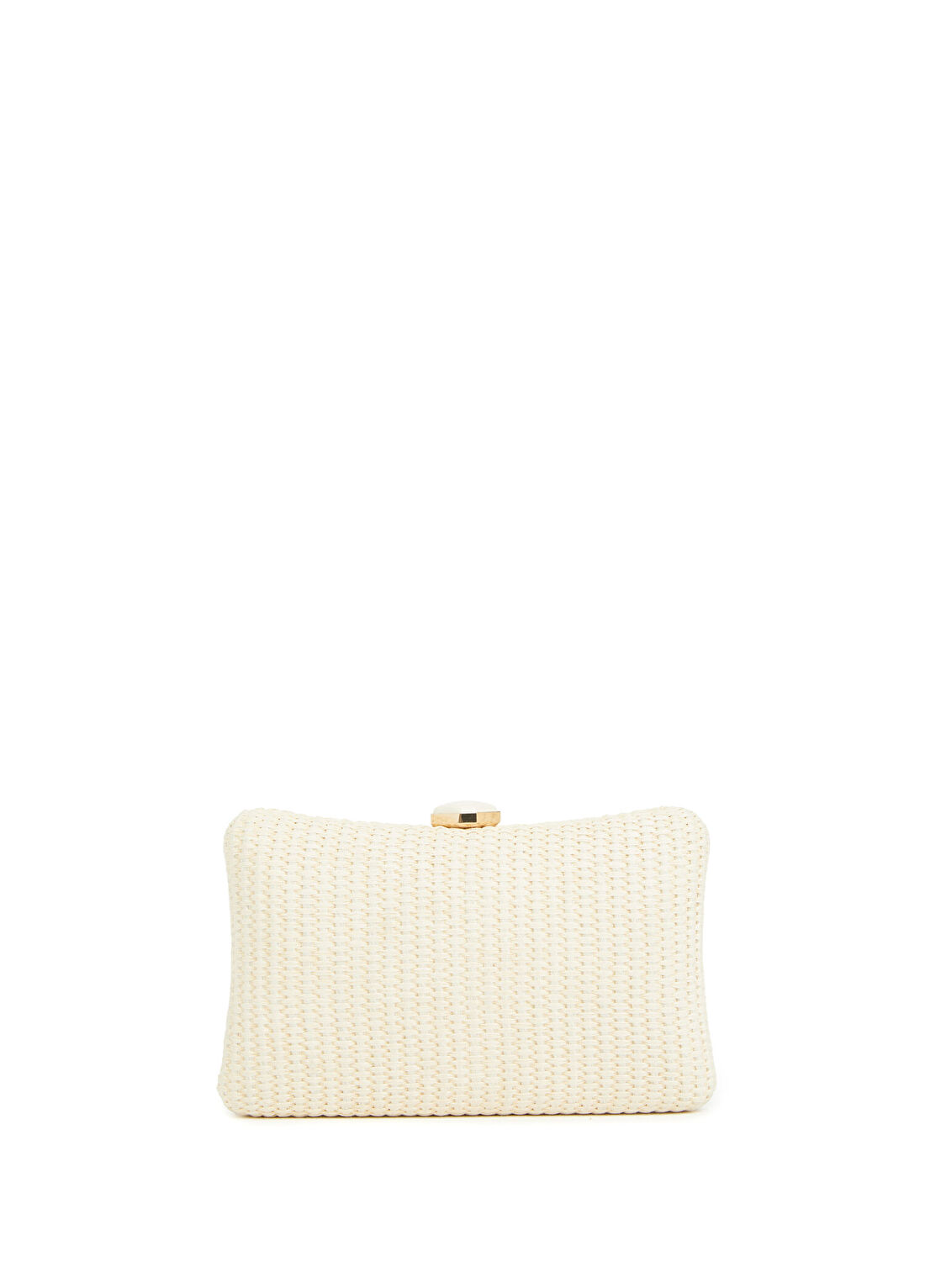 Divarese Bej Kadın Hasır Clutch