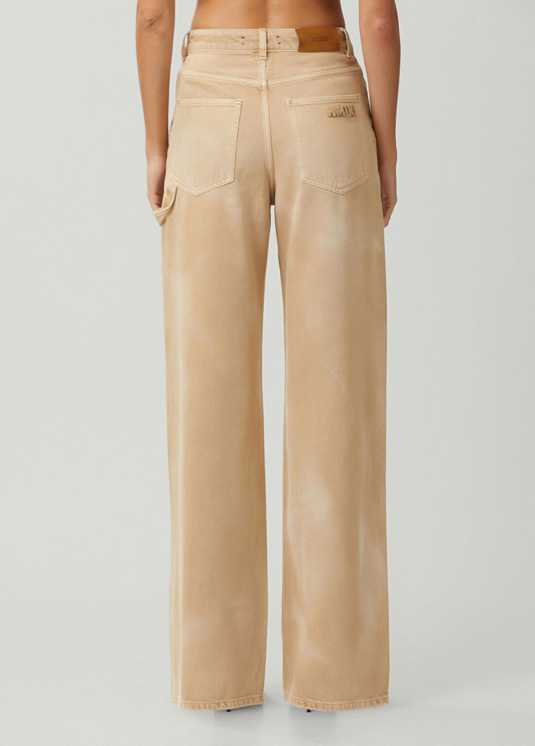 Amiri Bej Wide Leg Jean Pantolon görsel 4