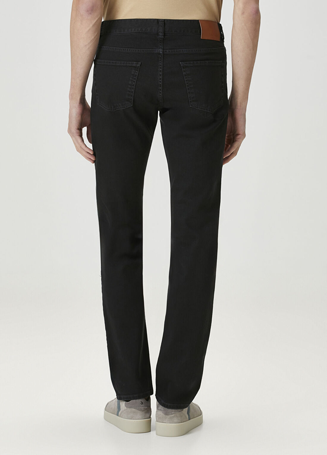 Canali Siyah Jean Pantolon görsel 3