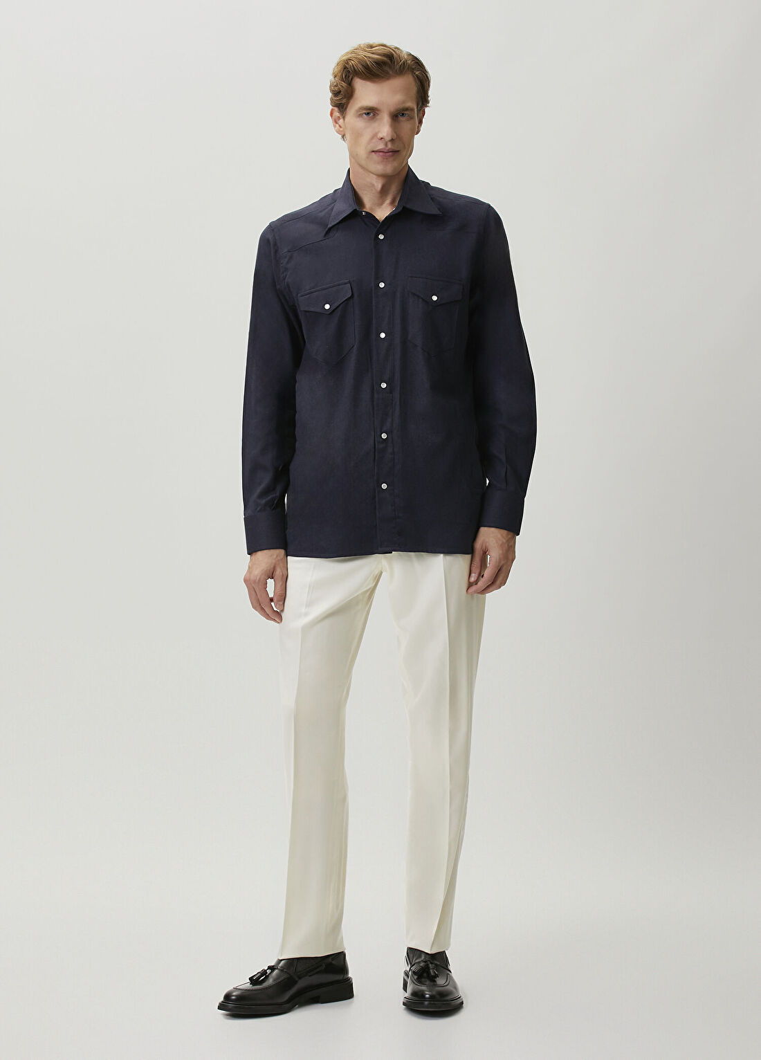 Sartorio Lacivert Gömlek görsel 2