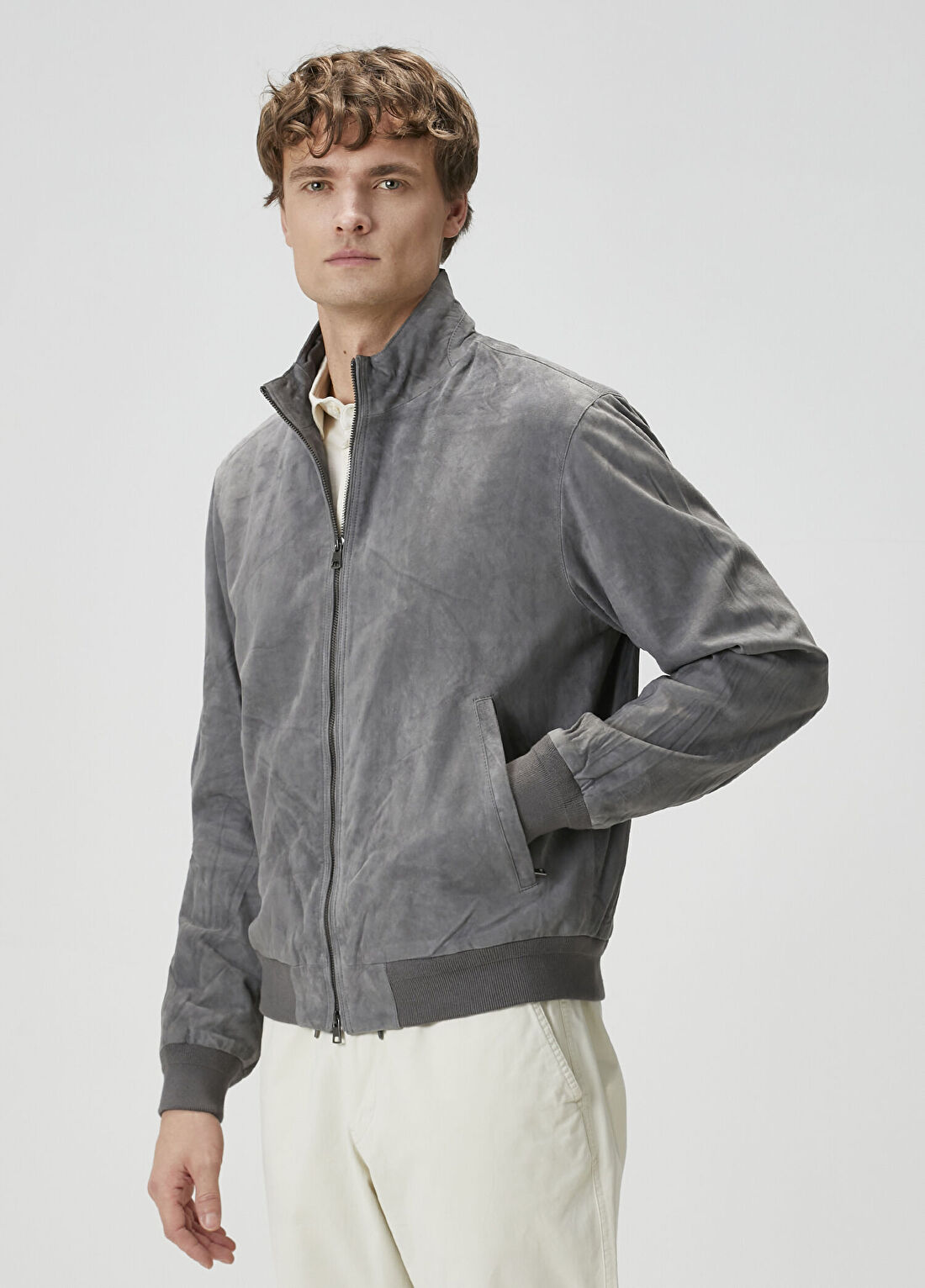 Polo Ralph Lauren Gri Süet Ceket