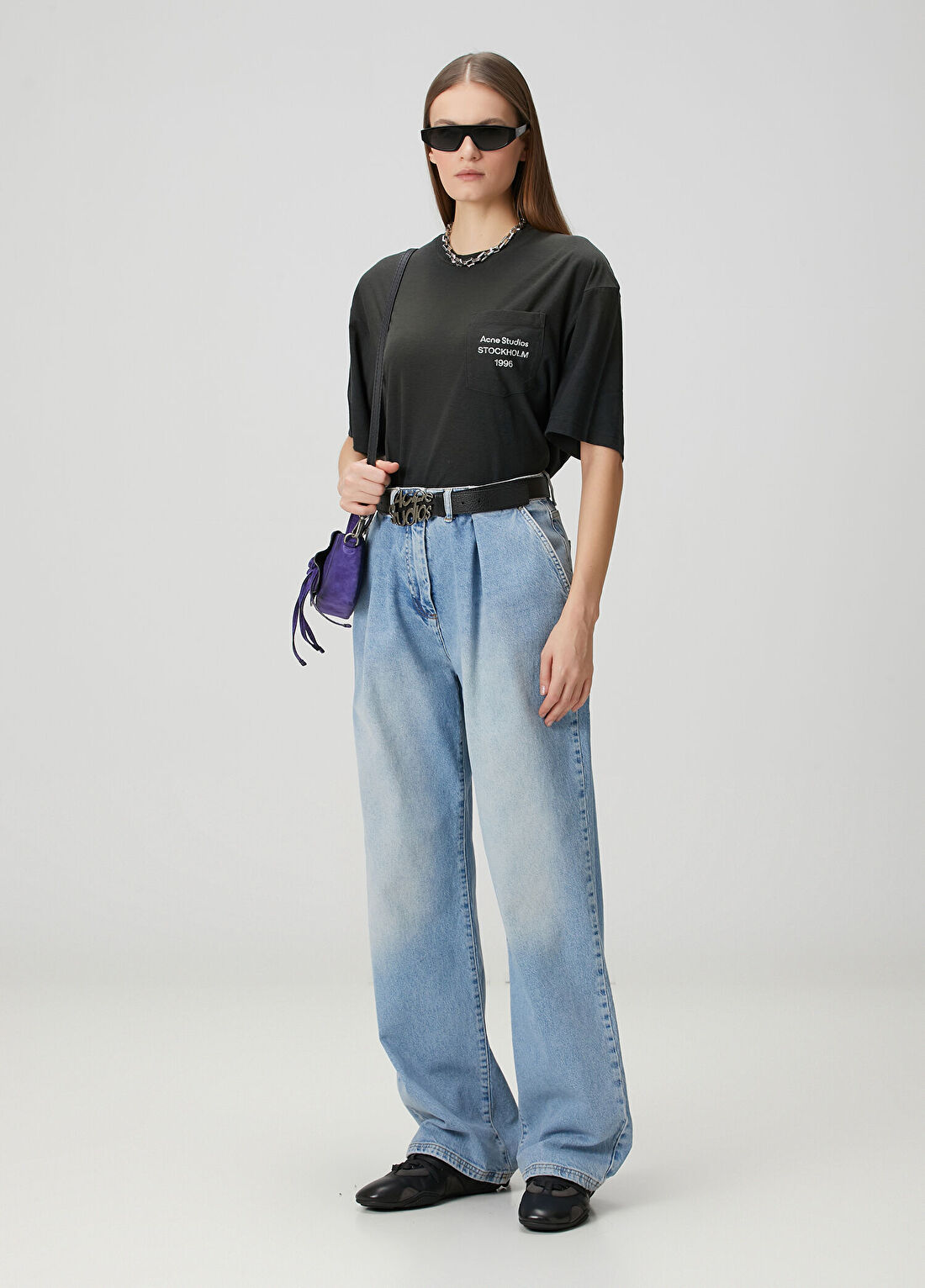 Acne Studios Siyah T-shirt görsel 2