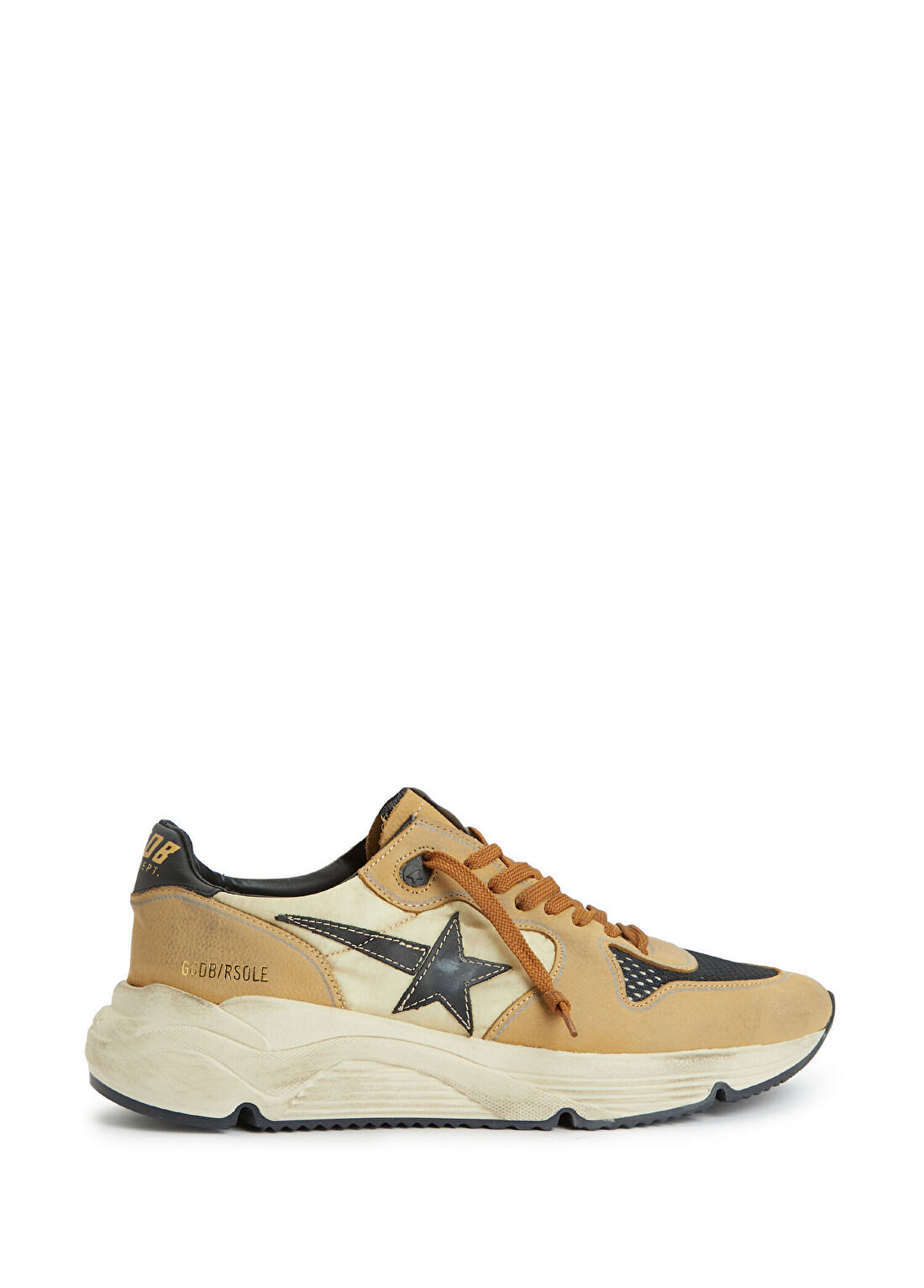 Golden Goose Running Sole Bej Erkek Deri Sneaker