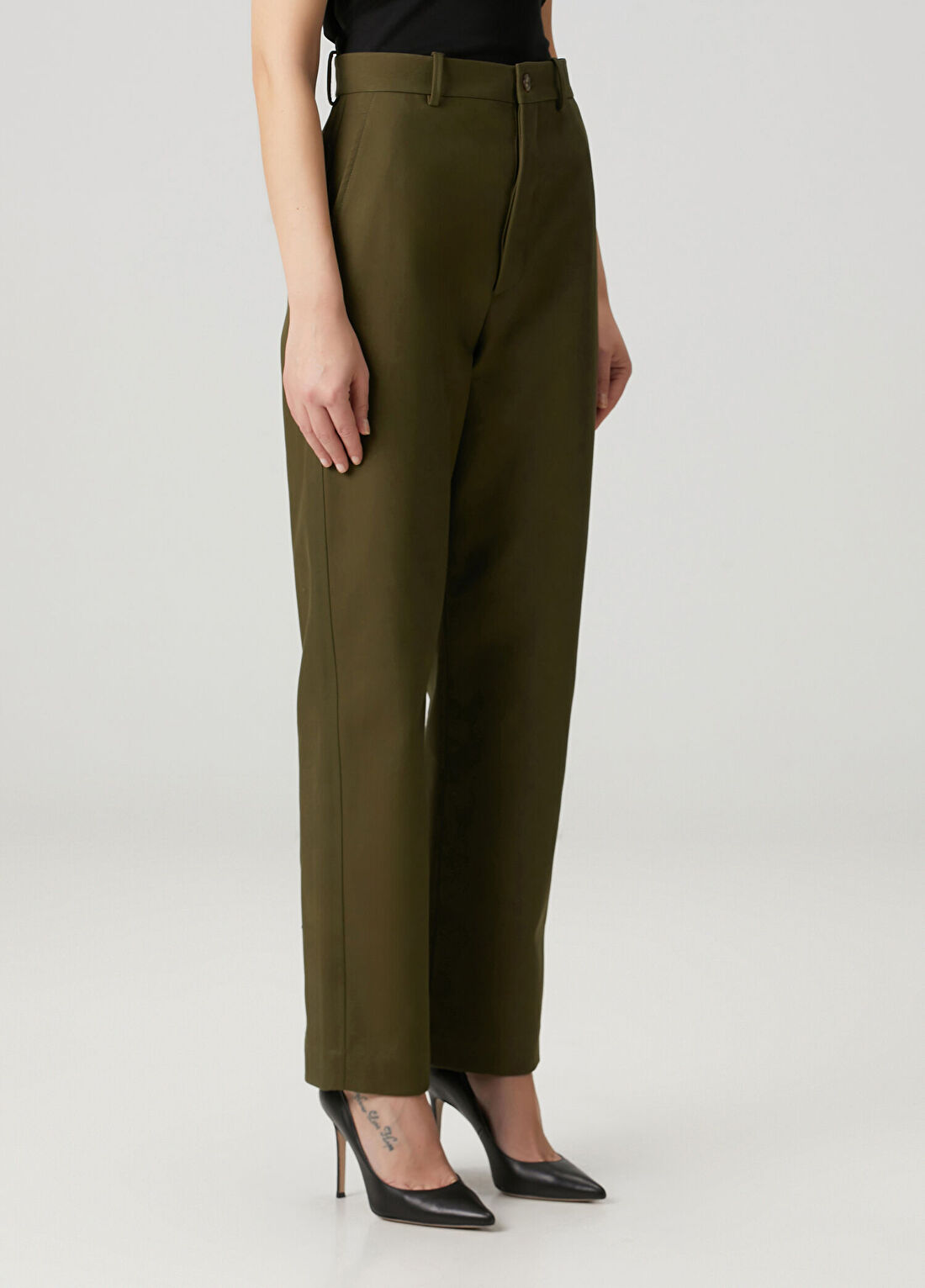 Wardrobe Nyc Koyu Yeşil Pantolon görsel 3