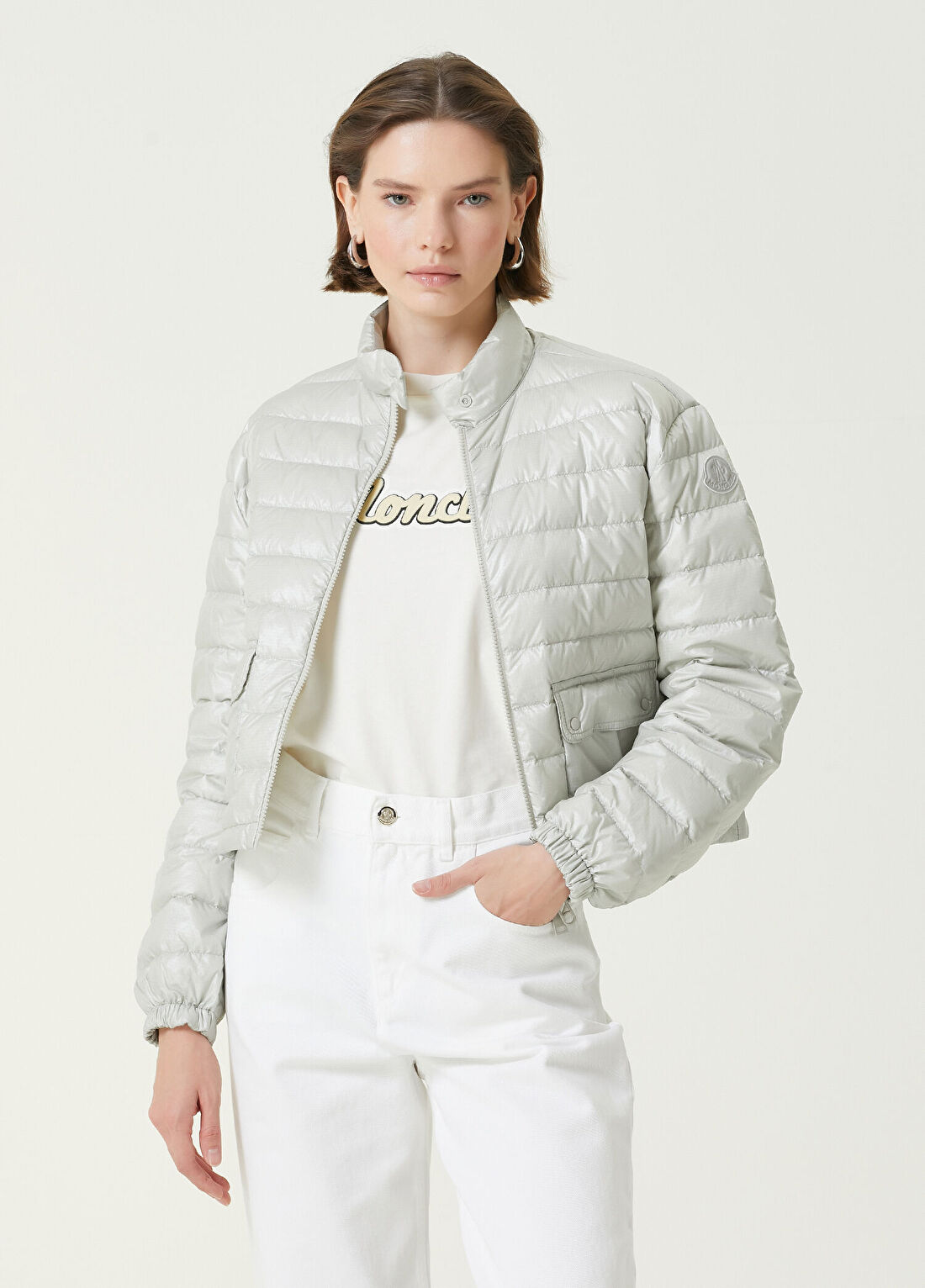 Moncler Morelans Gri Puff Mont