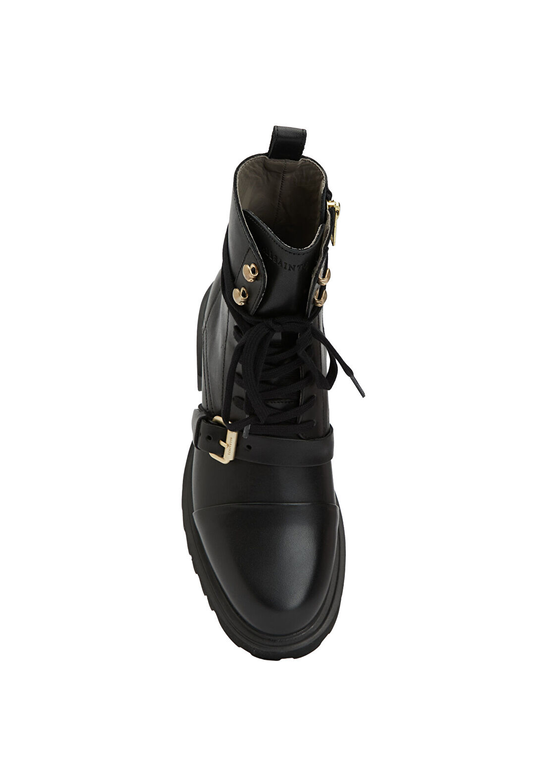 AllSaints Siyah Gold Kadın Deri Bot görsel 4