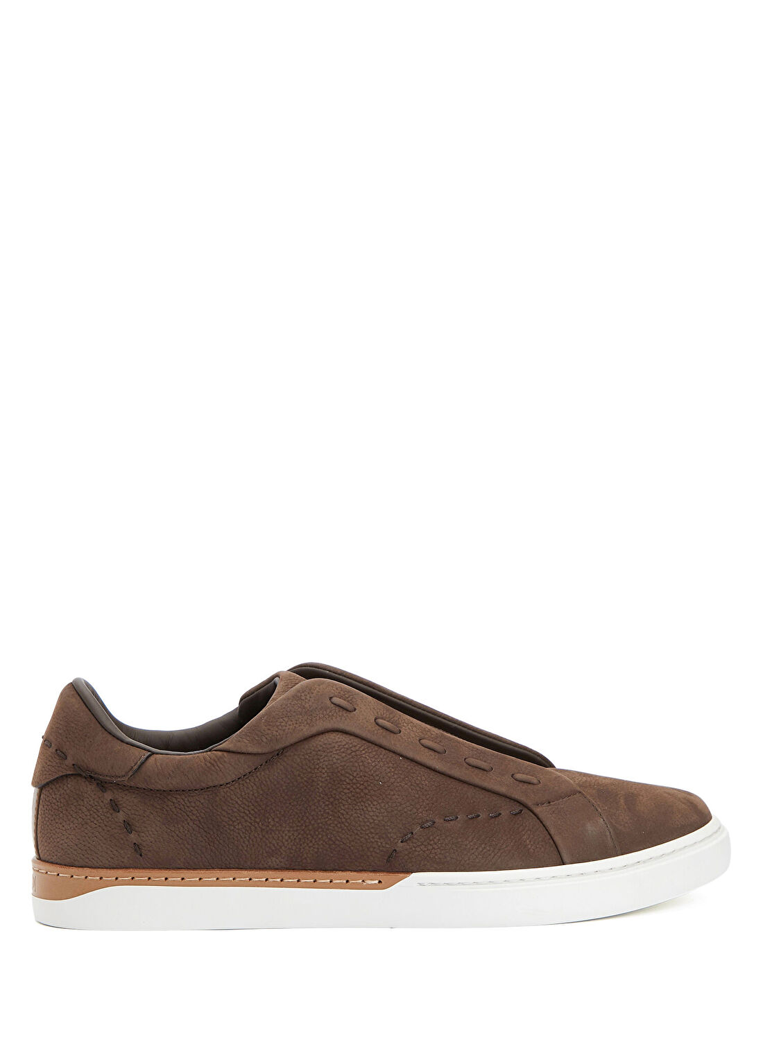 Fendi Kahverengi Erkek Deri Sneaker