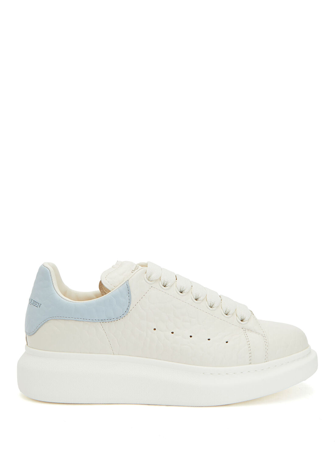 McQueen Oversized Mavi Beyaz Kadın Deri Sneaker