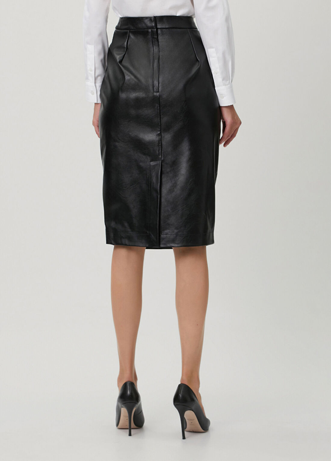 Stella McCartney Siyah Midi Kalem Etek görsel 4