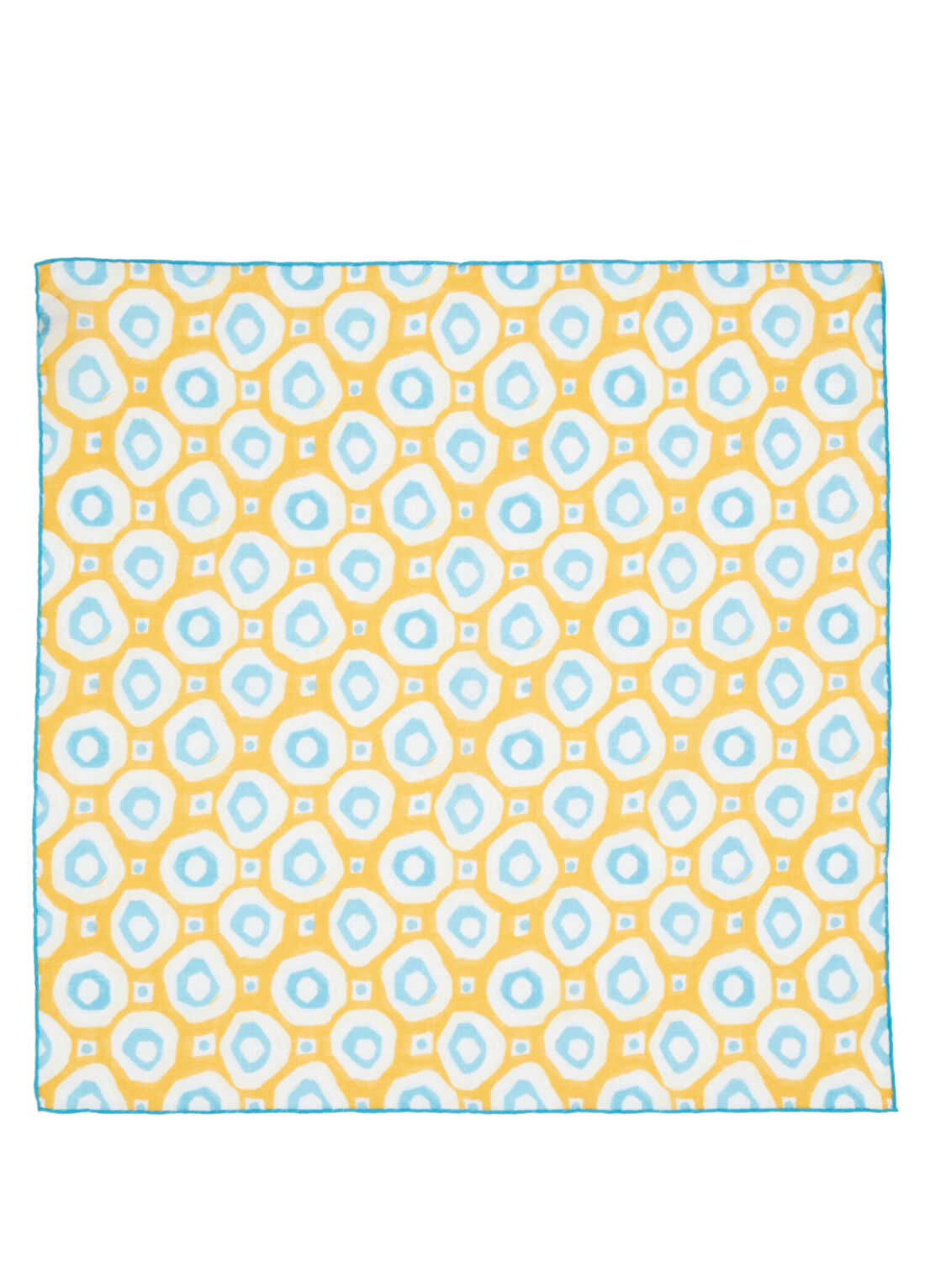 Dual Soleil Tiles Turkuaz Turuncu Bandana Fular