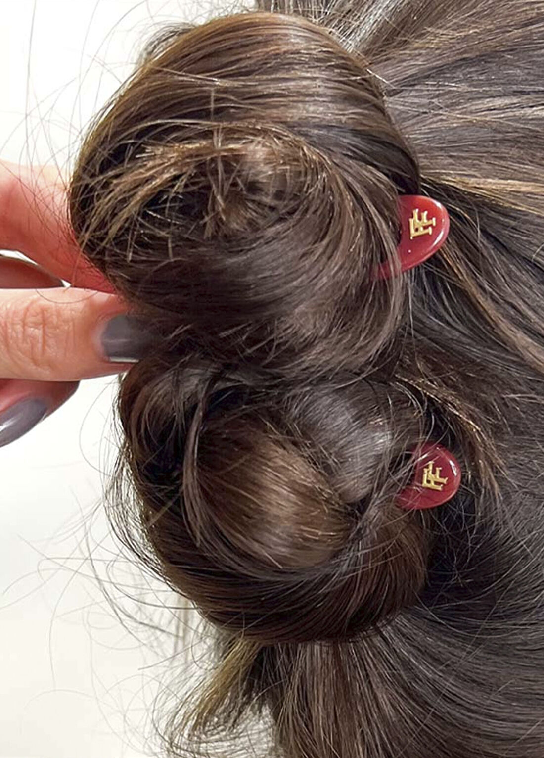 Fiona Franchimon Nº1 Hairpin Ruby Red 3'lü Saç Tokası görsel 4