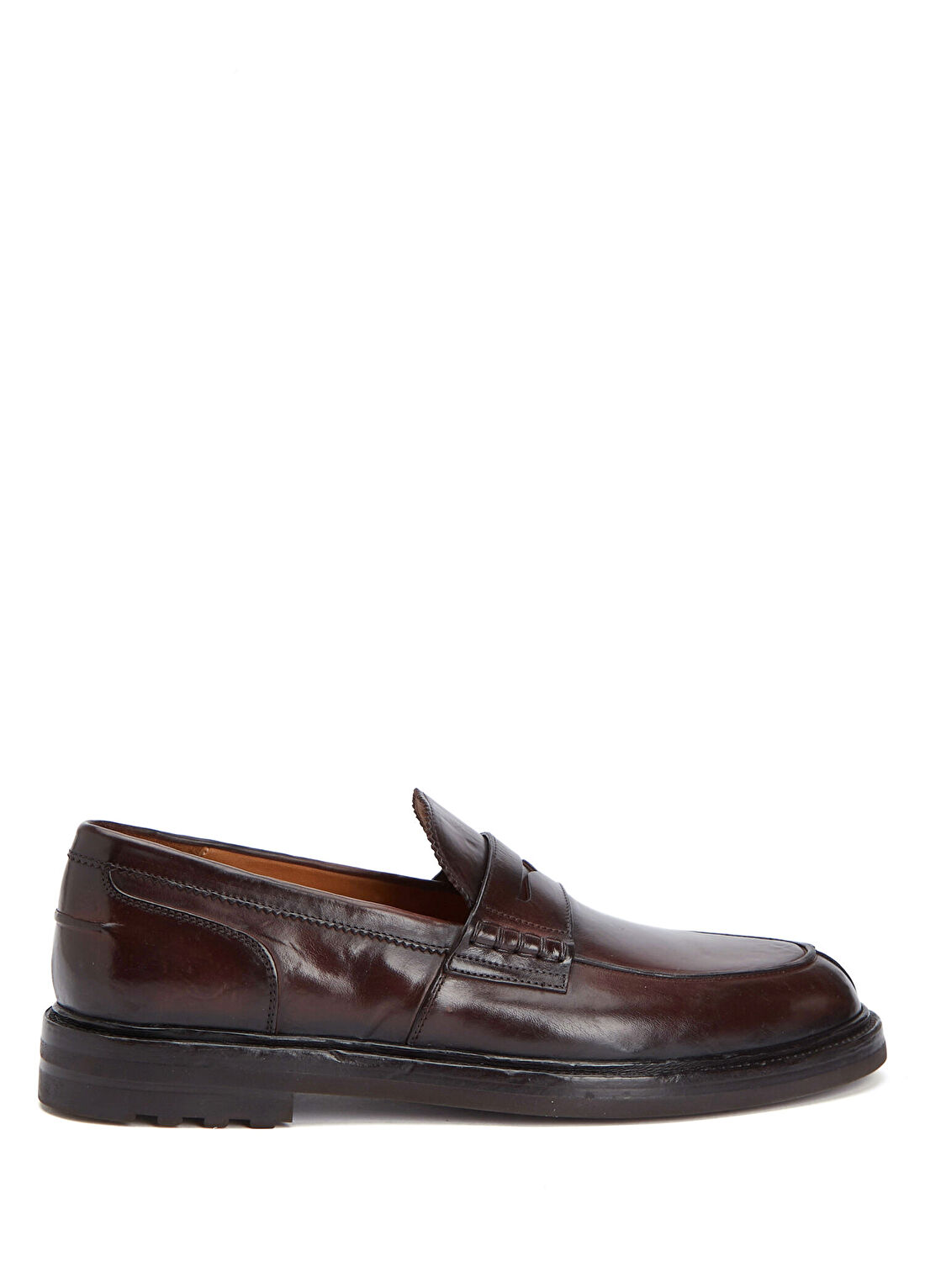 Officine Creative Bordo Erkek Deri Loafer