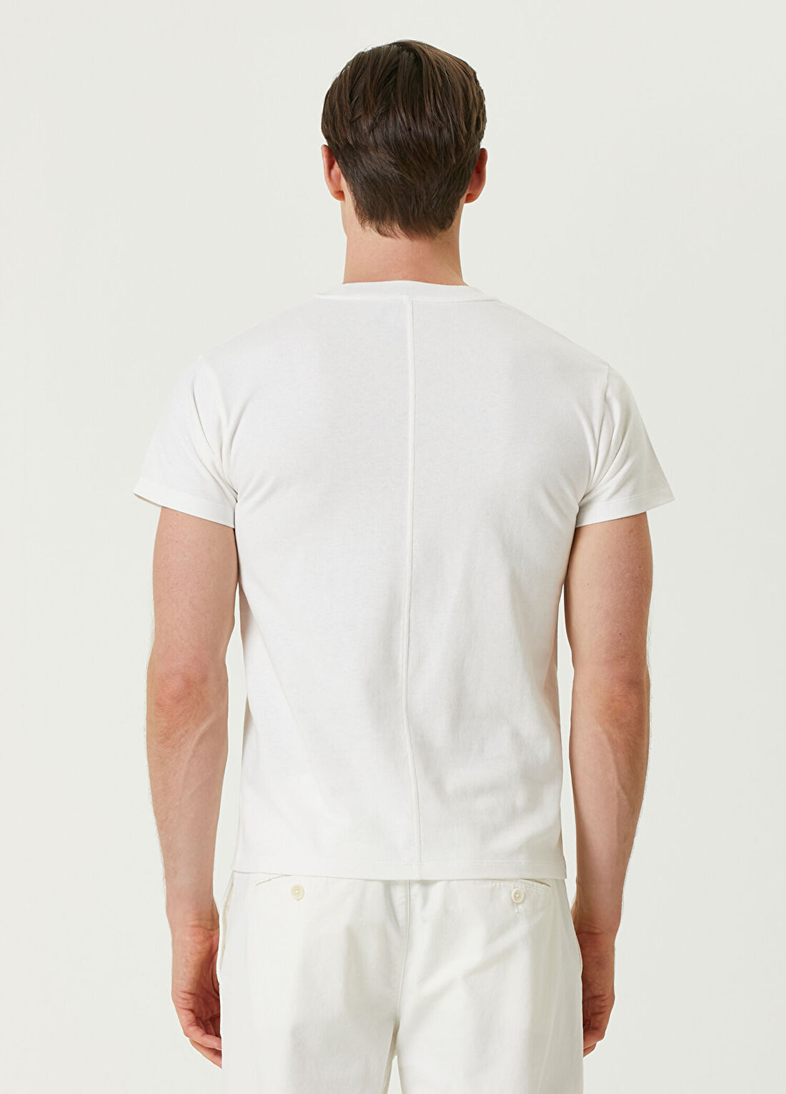 The Row Blaine Kırık Beyaz Basic T-shirt görsel 4