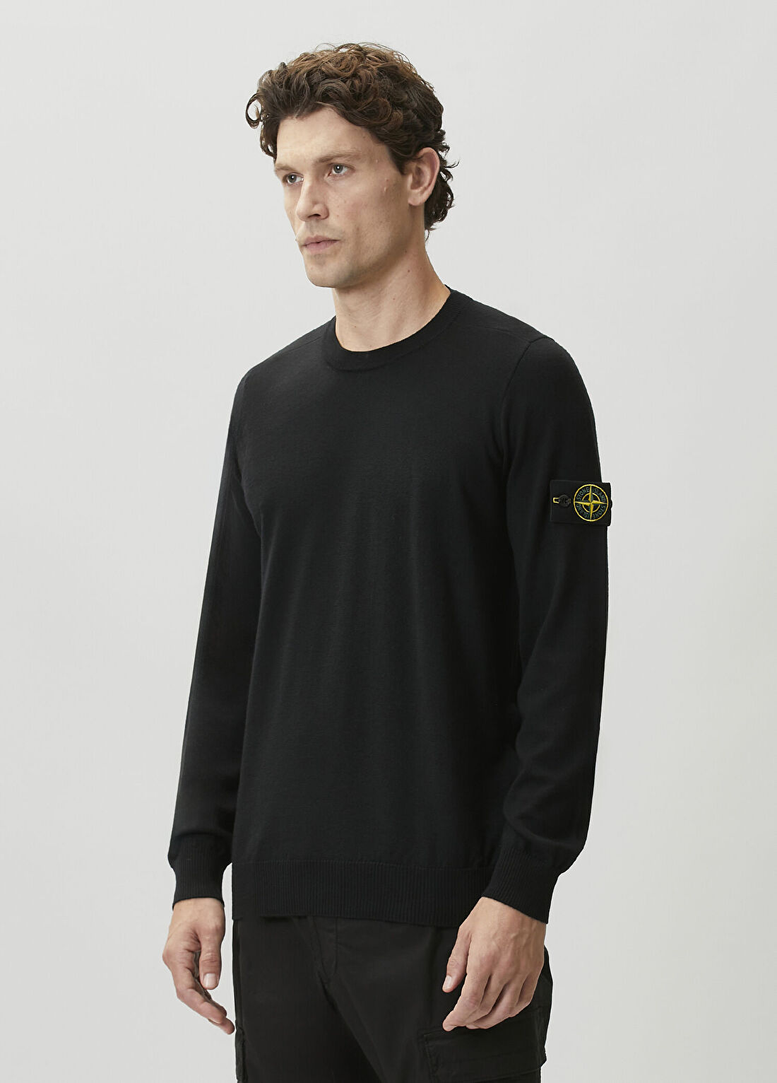 Stone Island Siyah Yün Kazak görsel 3