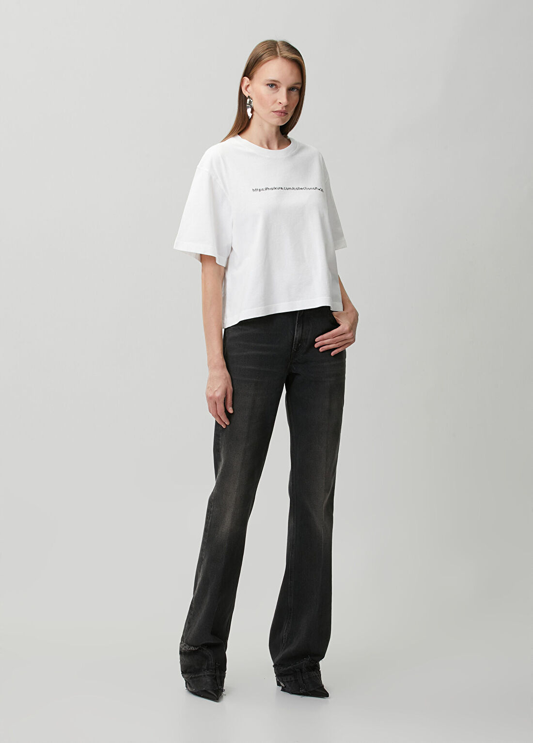 Haikure Donna Beyaz T-shirt görsel 2