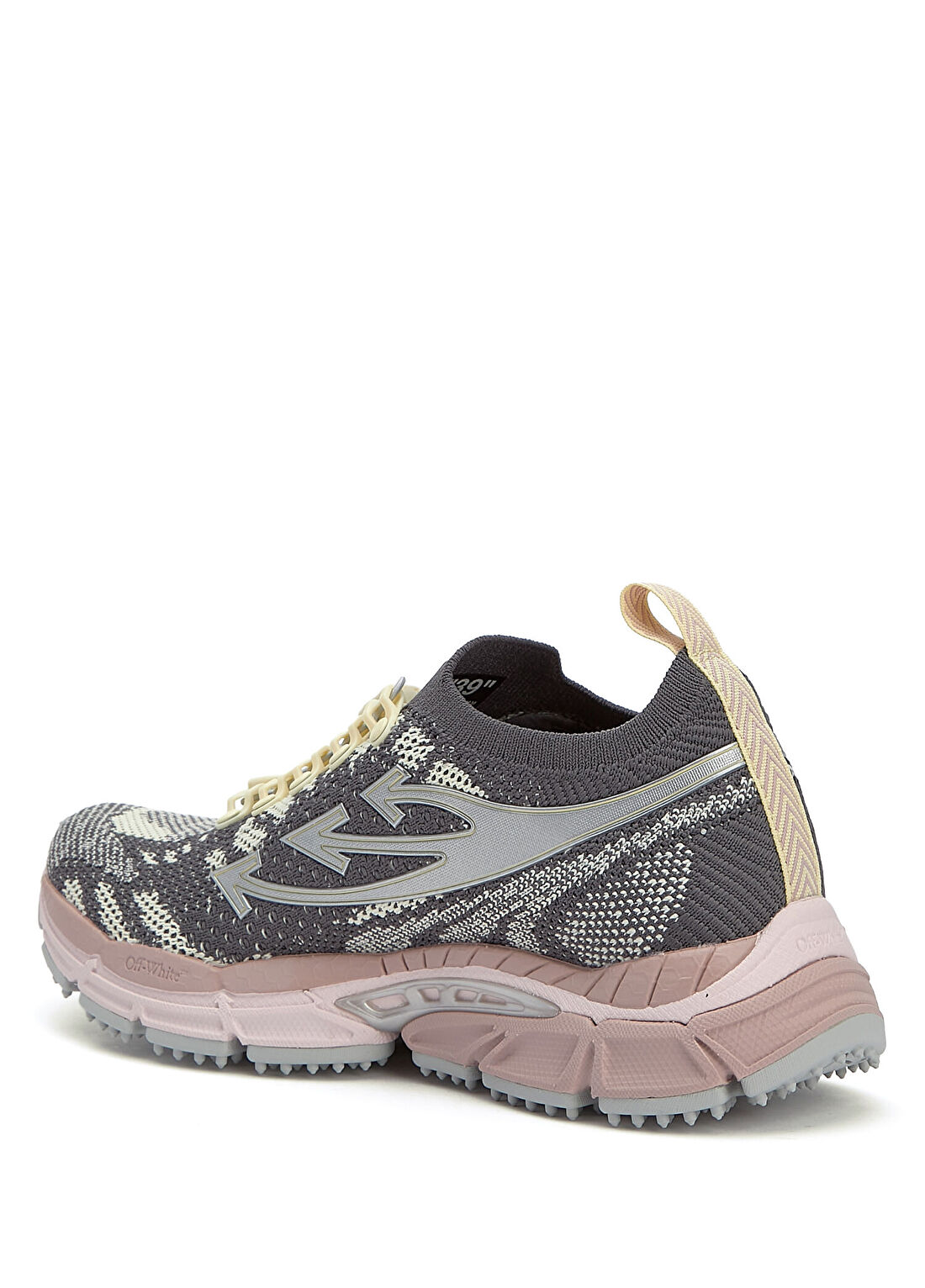 Off-White Be Right Back Gri Pembe Kadın Sneaker görsel 3