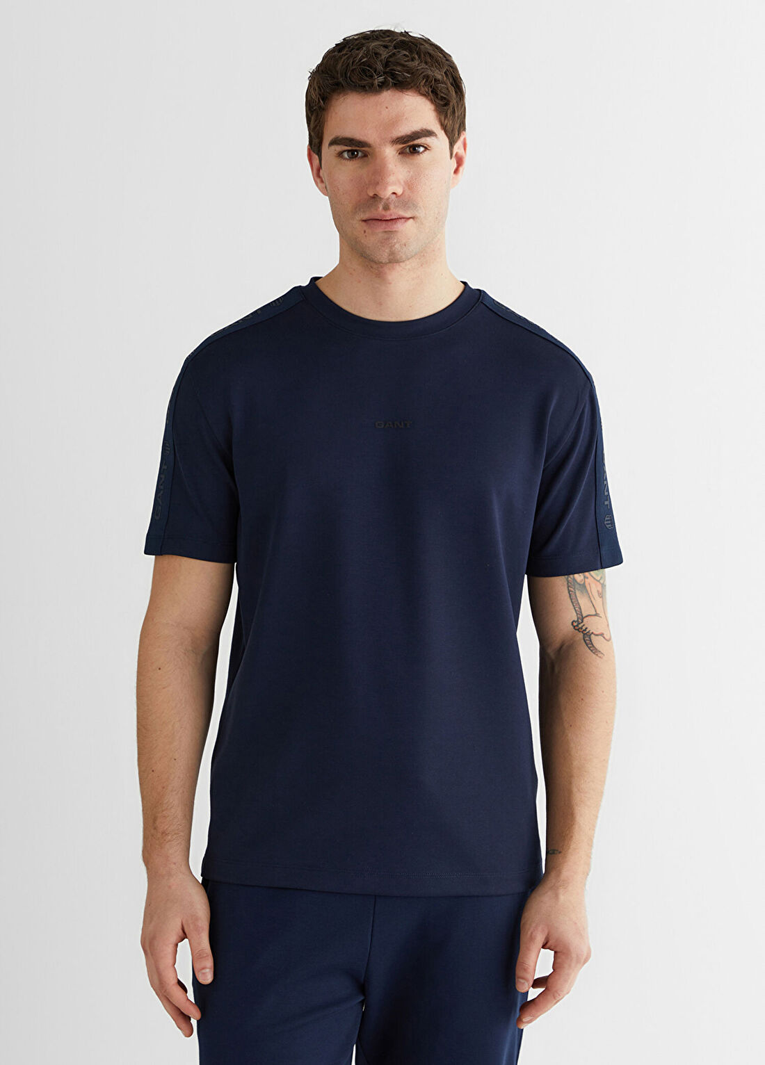 Gant Mavi Baskılı Regular Fit Kısa Kollu Erkek T-Shirt