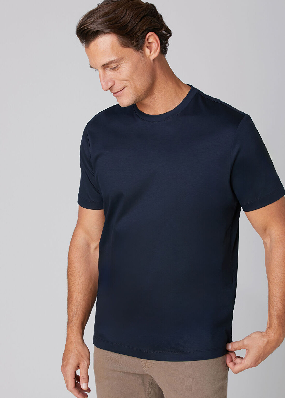 Beymen Collection Lacivert Basic T-shirt