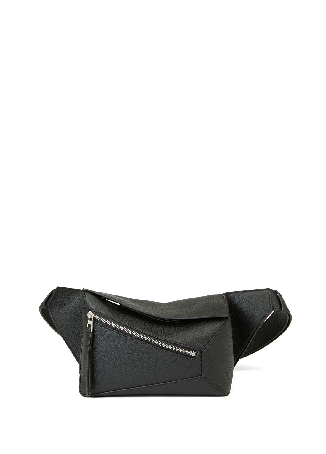Loewe Small Puzzle Siyah Erkek Deri Bel Çantası