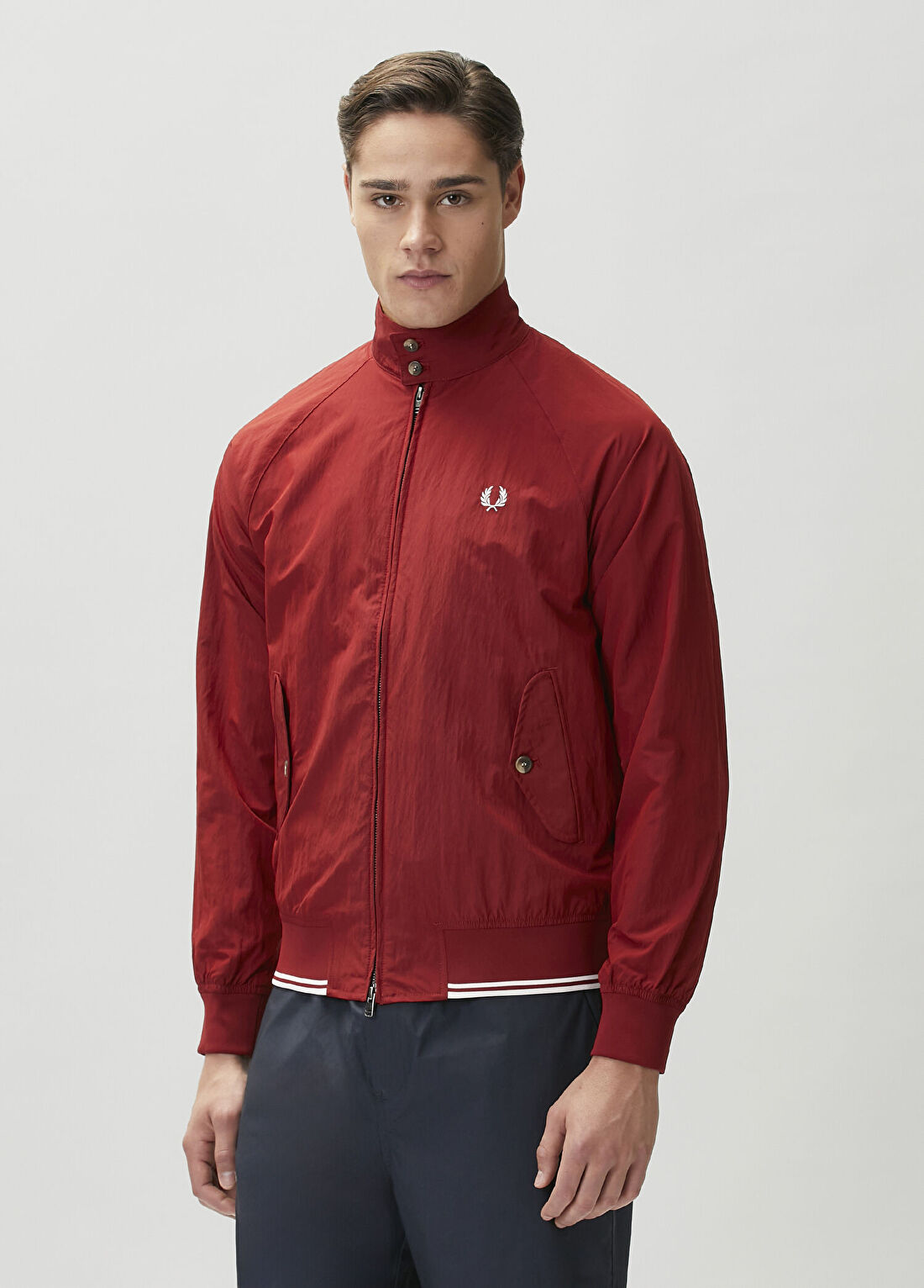 Fred Perry Harrington Crinkle Kırmızı Ceket görsel 3