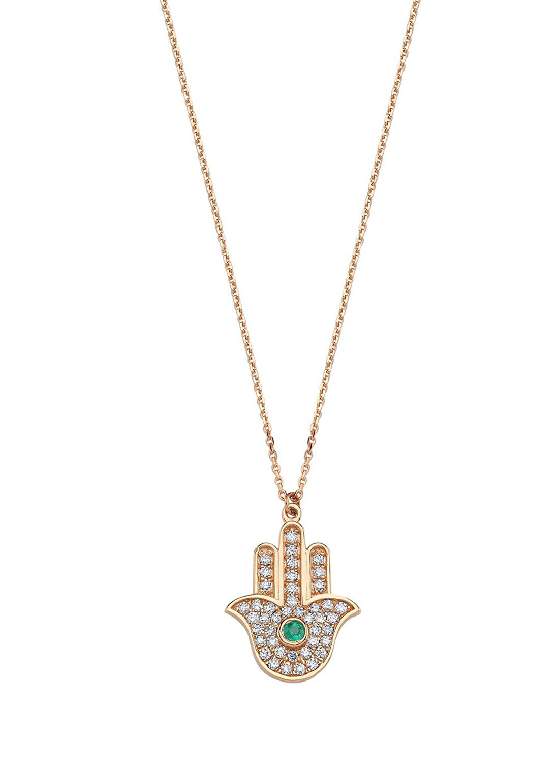 Bee Goddess Hamsa Kadın Altın Kolye