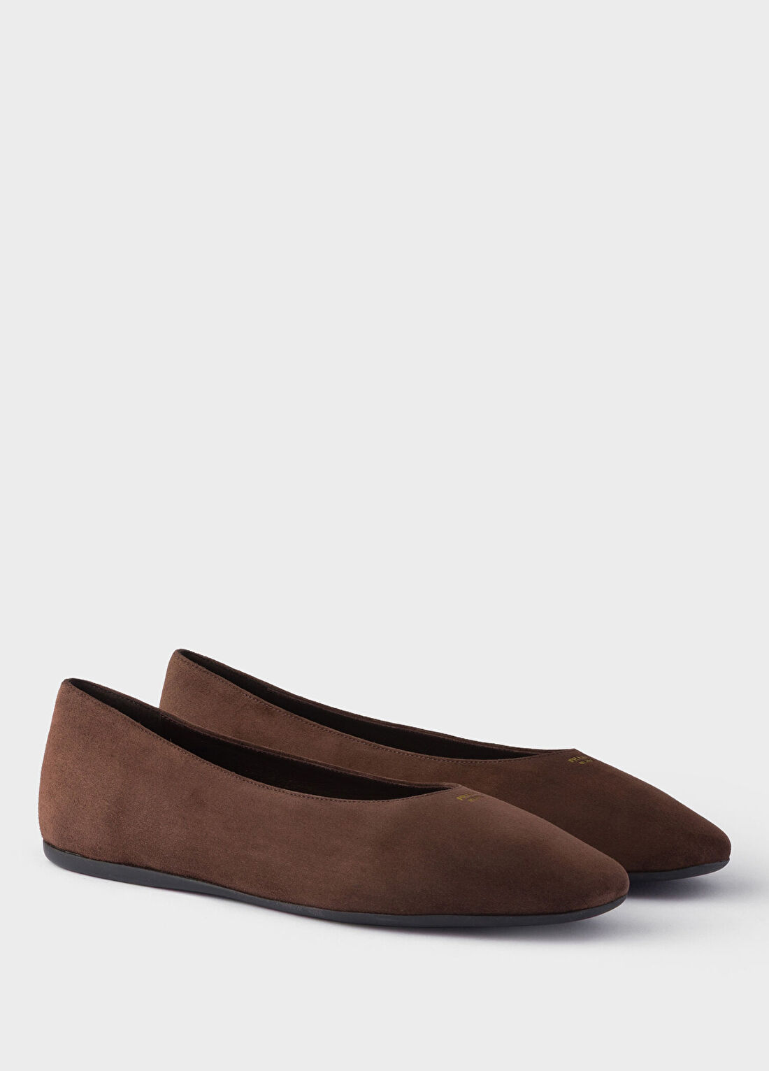 Prada Suede Ballerinas Kahverengi Süet Kadın Babet görsel 2