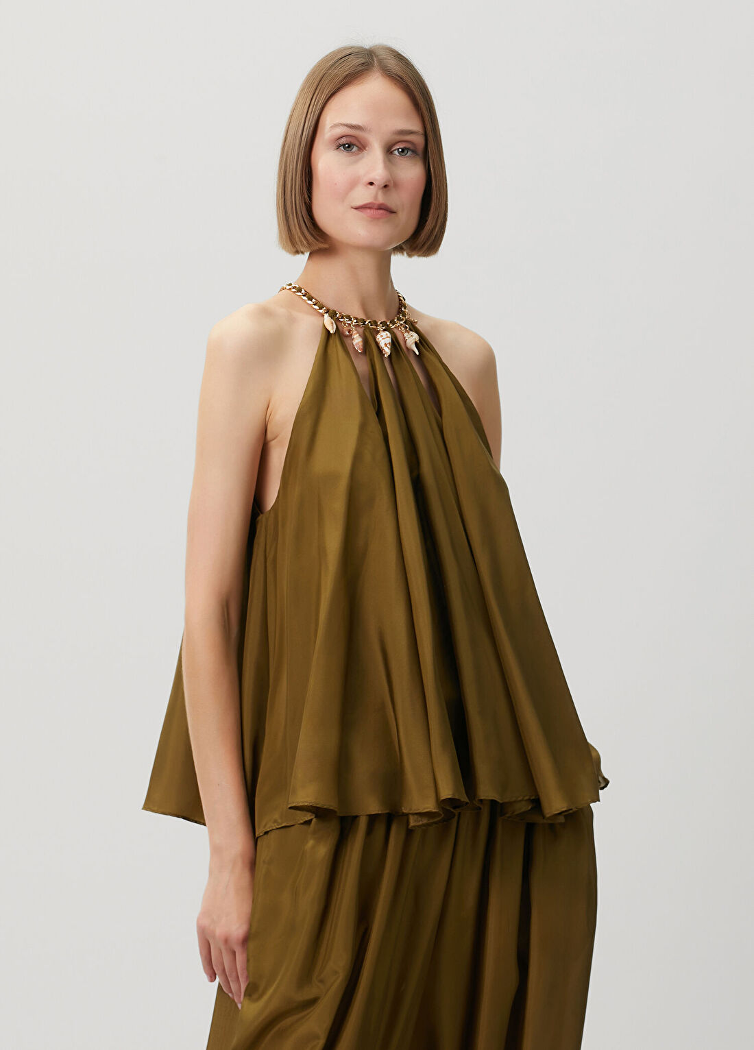 Zimmermann Mahon Haki İpek Bluz