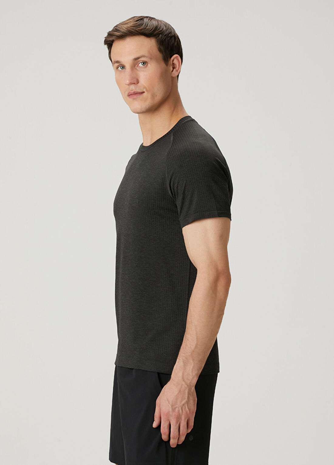 lululemon Metal Vent Tech Siyah Gri T-shirt görsel 3