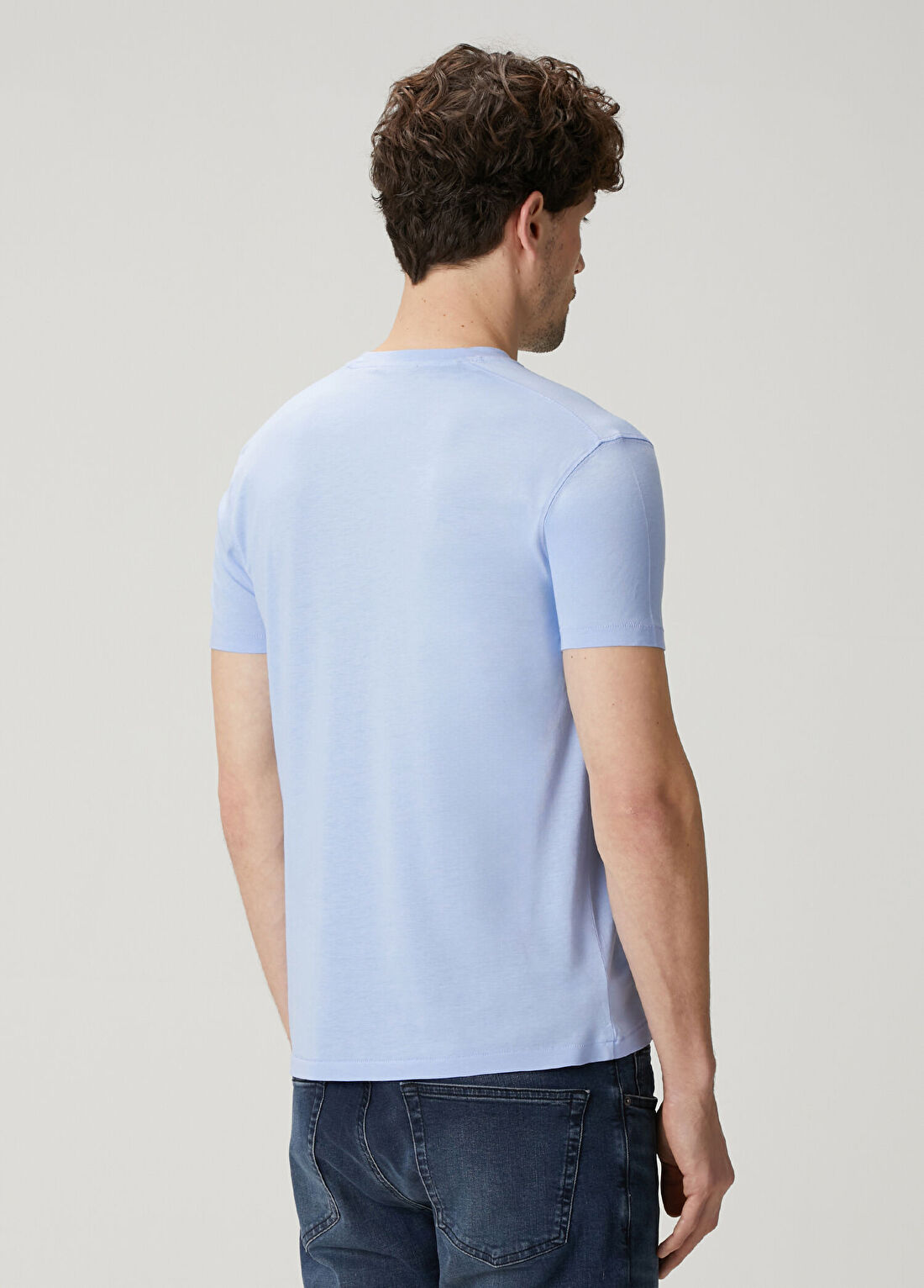 Tom Ford Mavi Basic T-shirt görsel 4