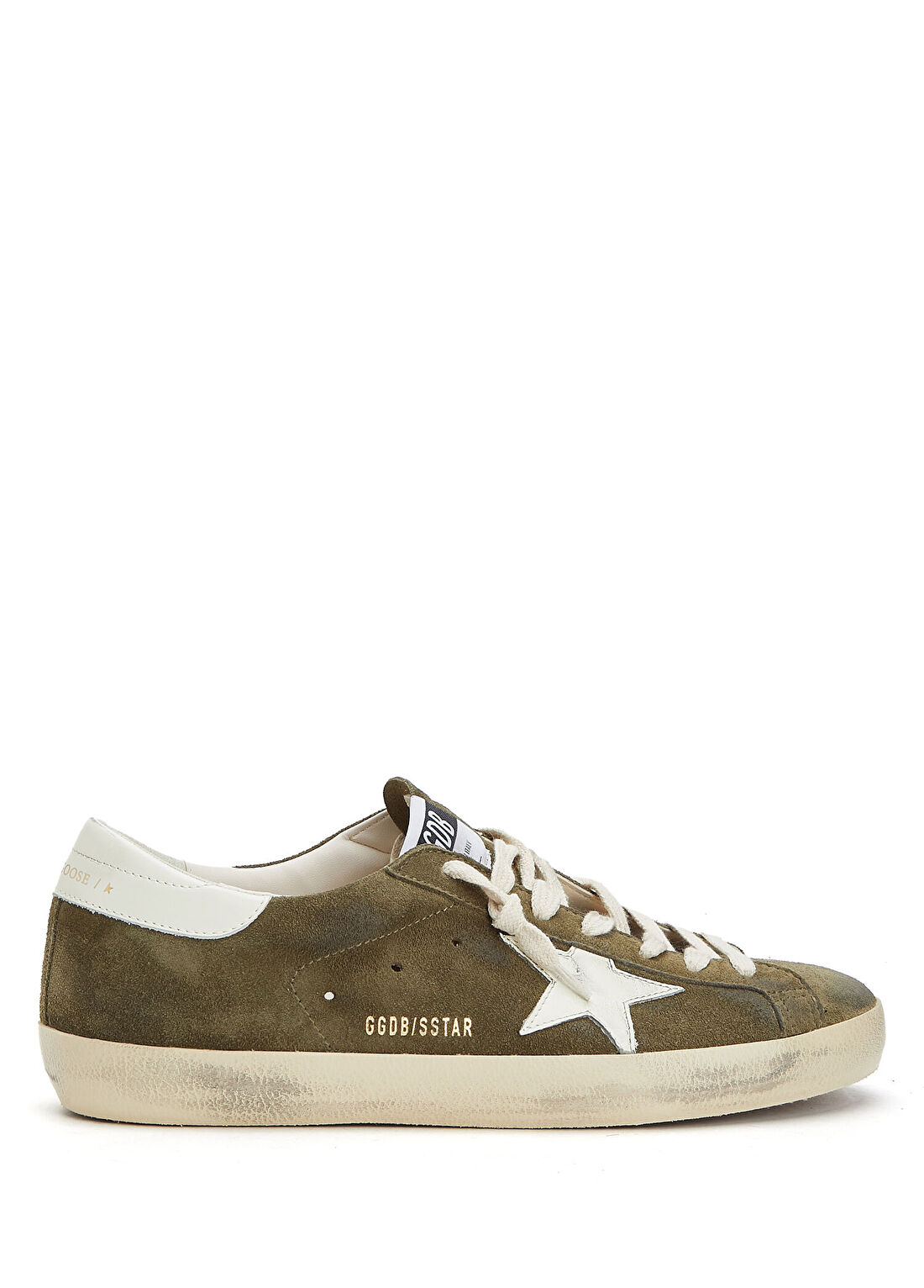 Golden Goose Super Star Haki Erkek Deri Sneaker