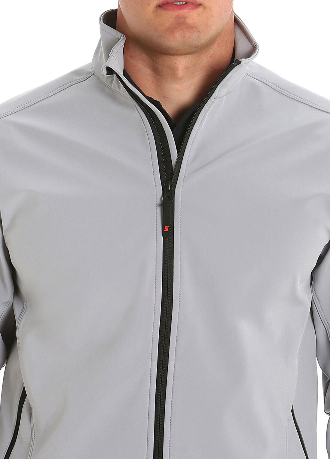 Slam Act Softshell Gri Erkek Spor Ceket görsel 3