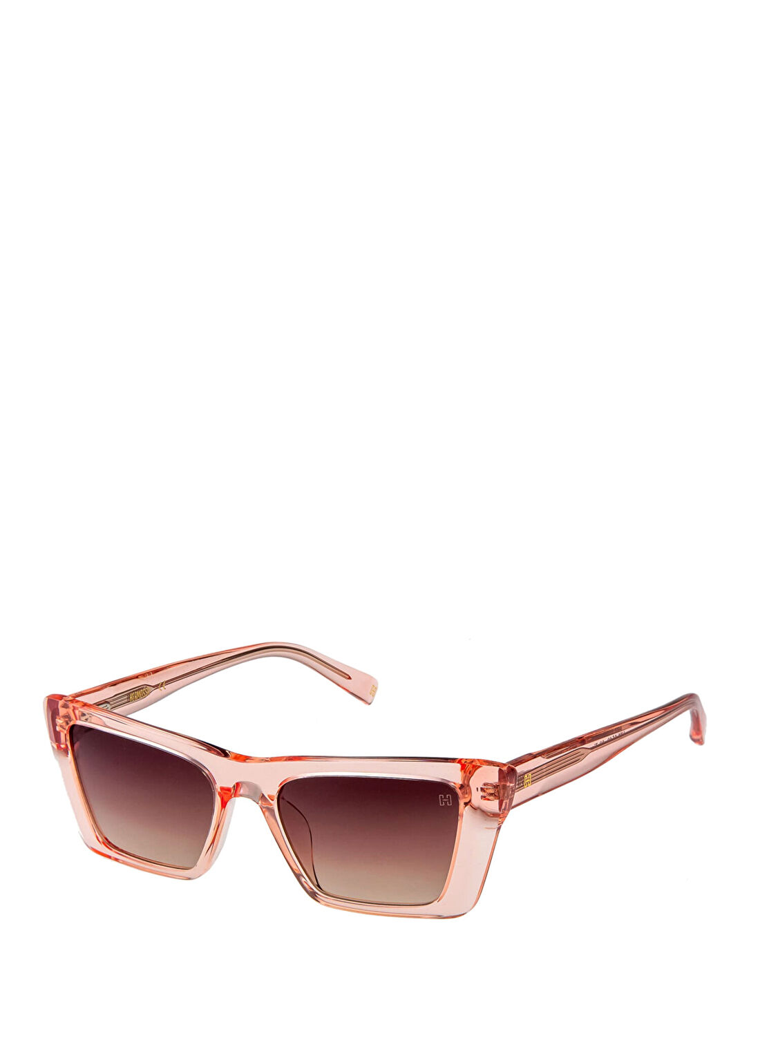 Hermossa HM 1540 C 3 Cat Eye Pembe Asetat Kadın Güneş Gözlüğü