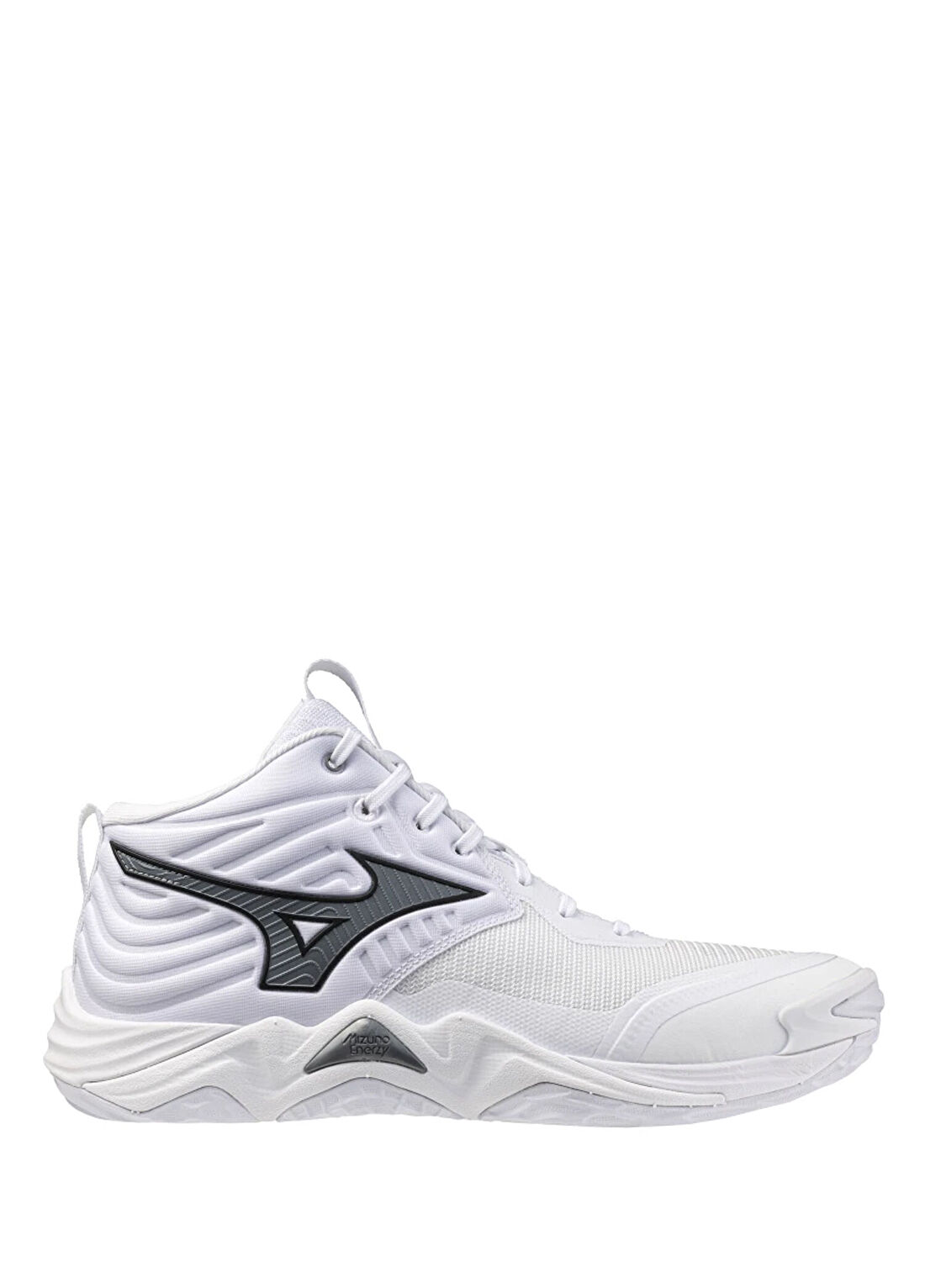 Mizuno Wave Momentum Elite Mid Beyaz Gri Unisex Voleybol Ayakkabısı
