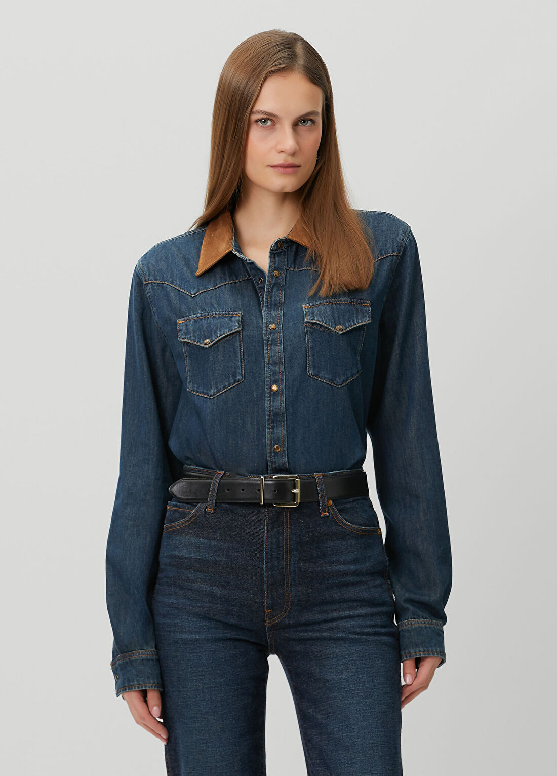 Zadig&Voltaire Saby Mavi Denim Gömlek