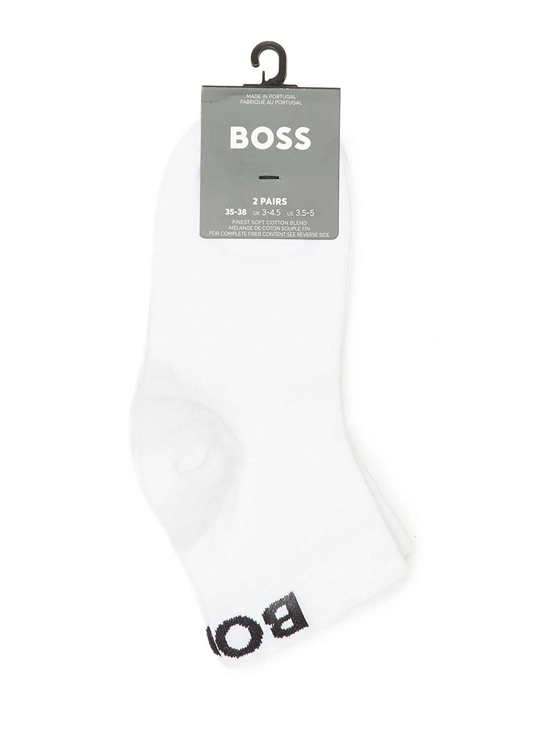 Boss Beyaz Kadın 2li Çorap Seti