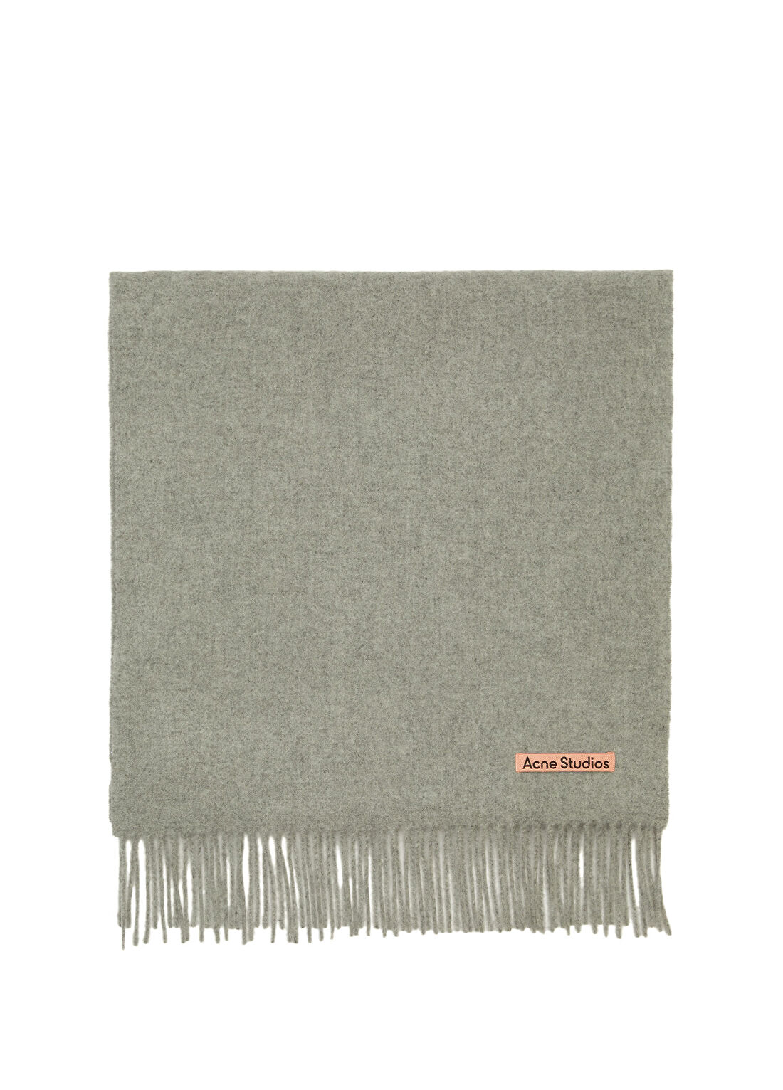 Acne Studios Fringe Açık Gri Kadın Yün Atkı