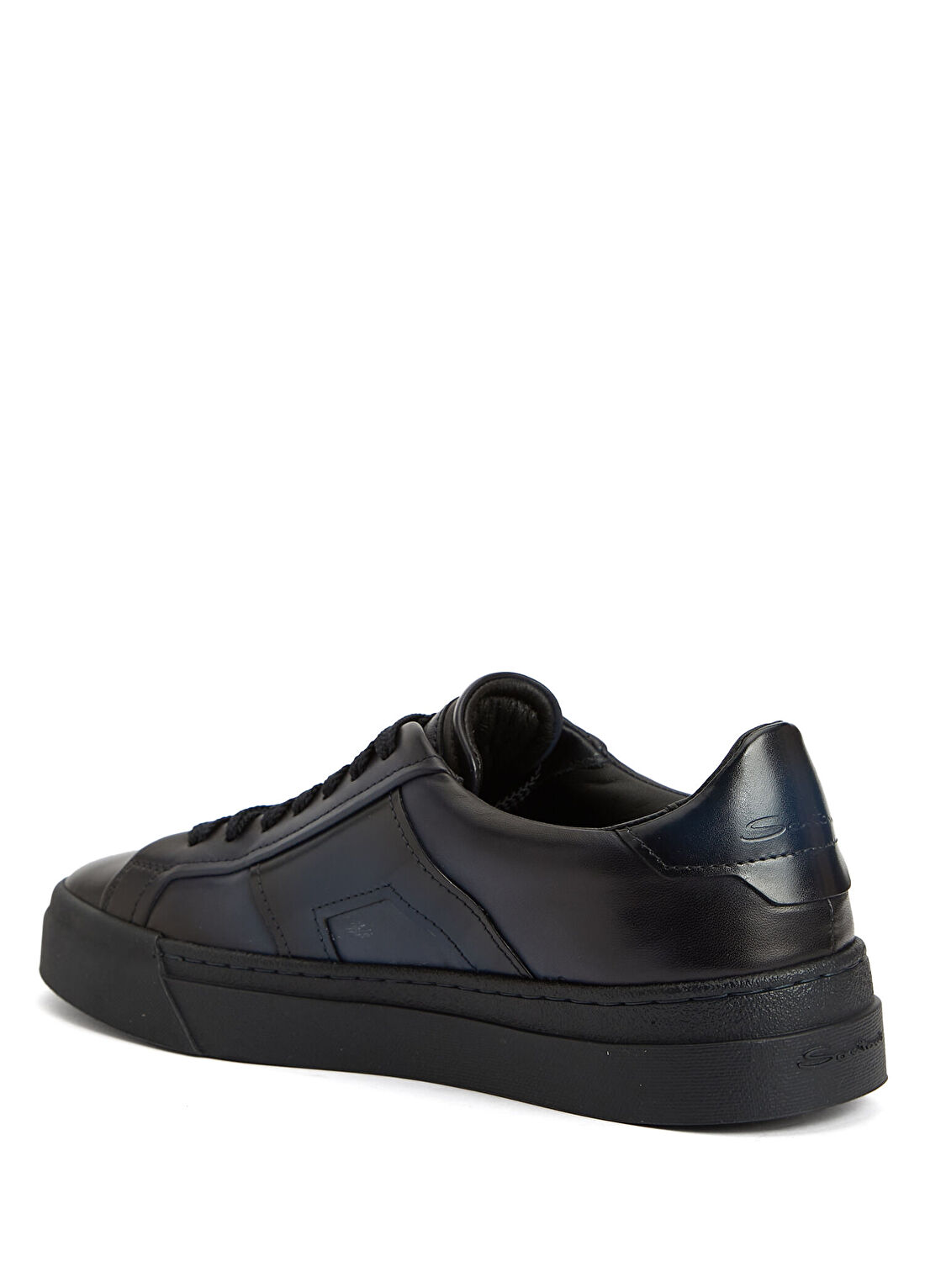Santoni Mavi Erkek Deri Sneaker görsel 3
