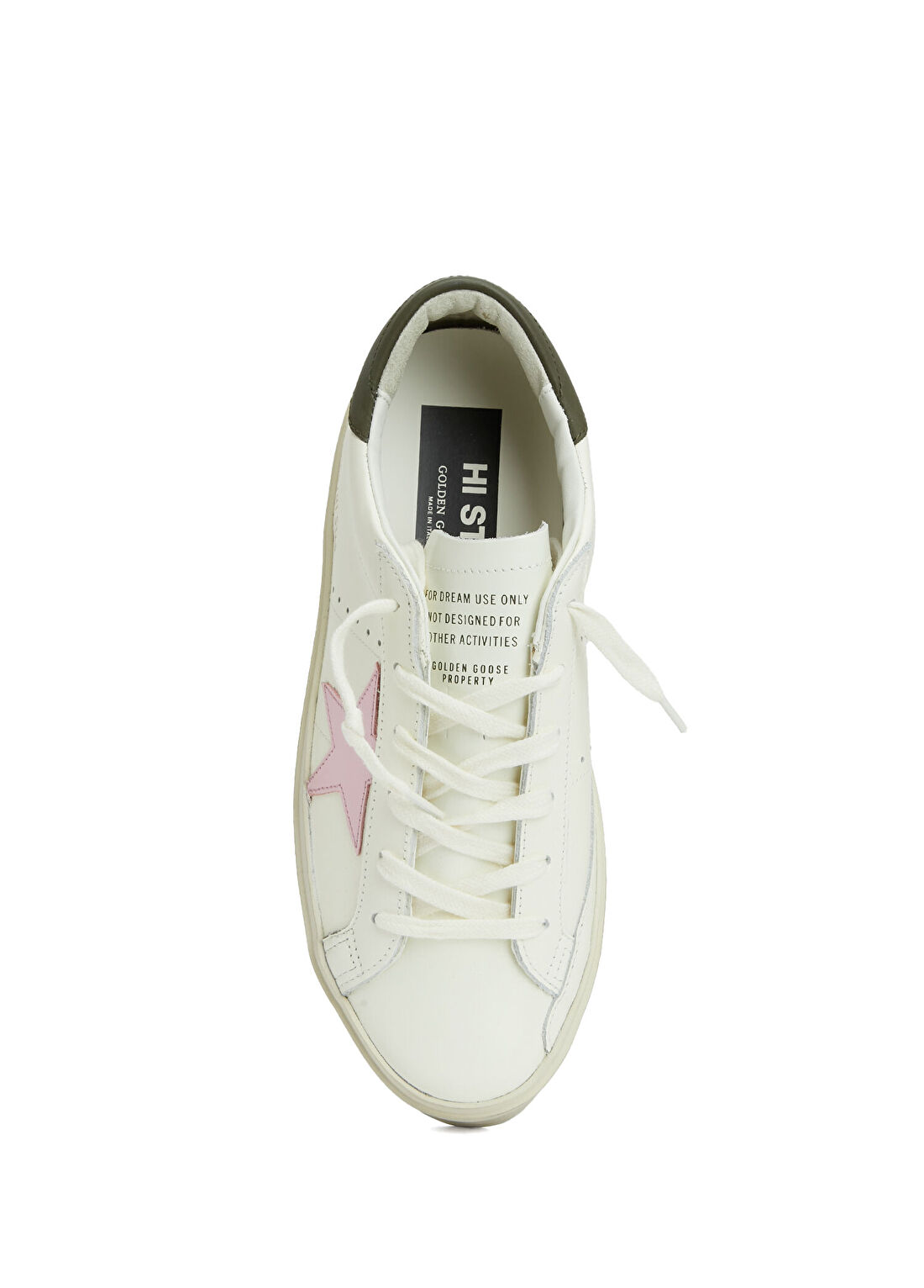 Golden Goose Hı Star Beyaz Kadın Deri Sneaker görsel 4