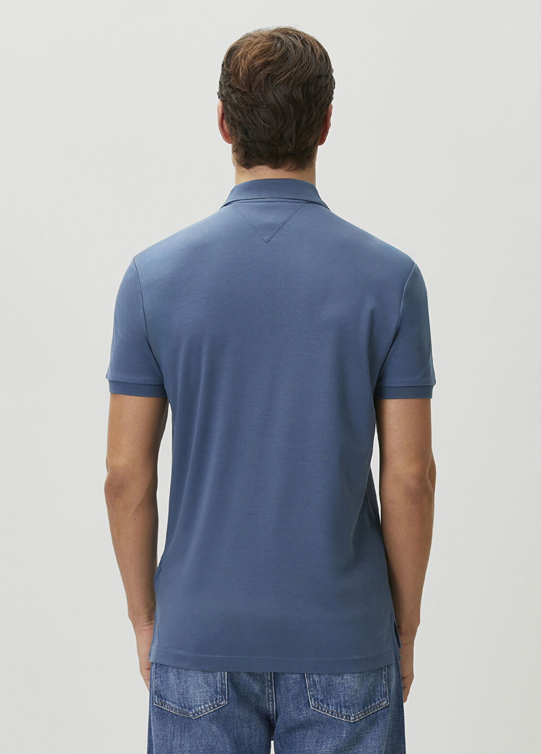 Tommy Hilfiger Mavi Polo T-shirt görsel 4