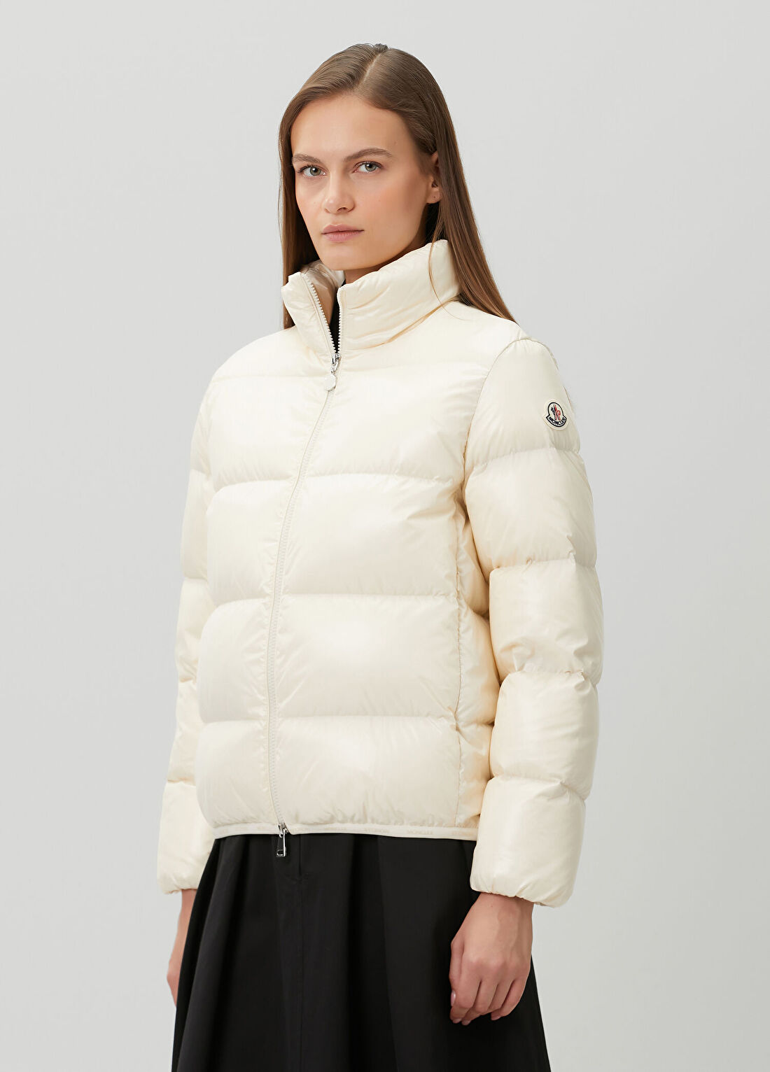 Moncler Abbadia Bej Puffer Mont görsel 3