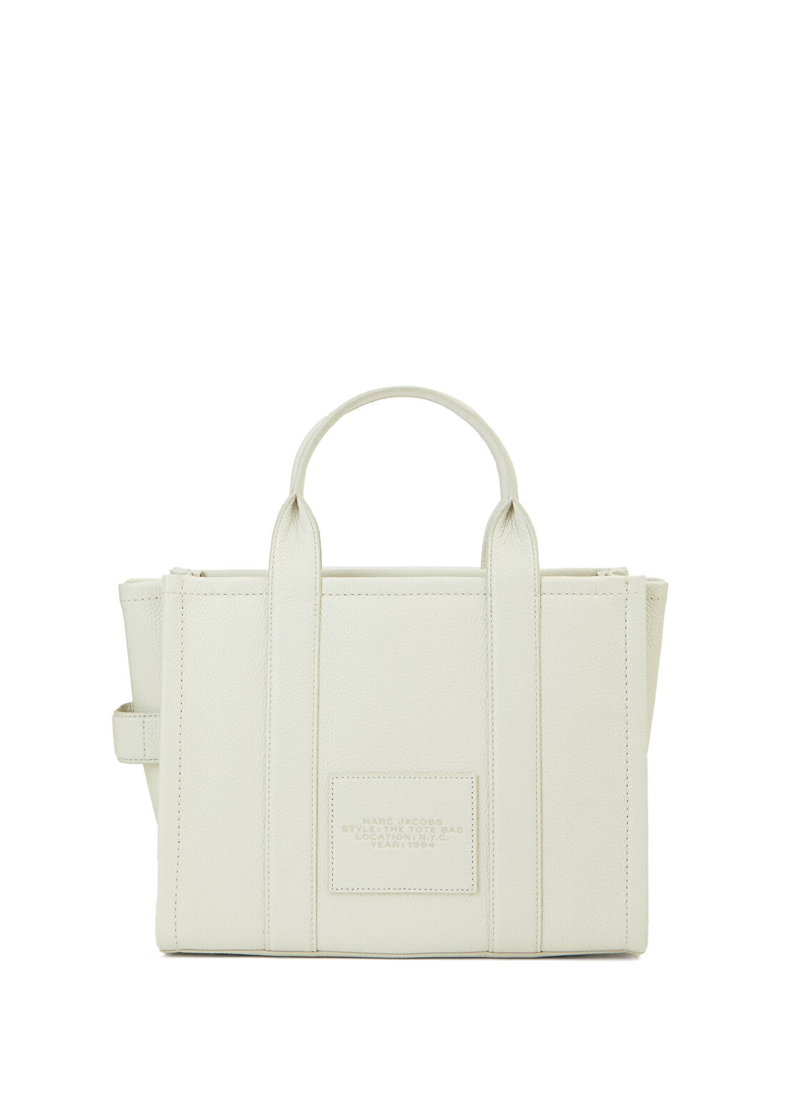 Marc Jacobs The Medium Beyaz Kadın Deri Alışveriş Çantası görsel 4